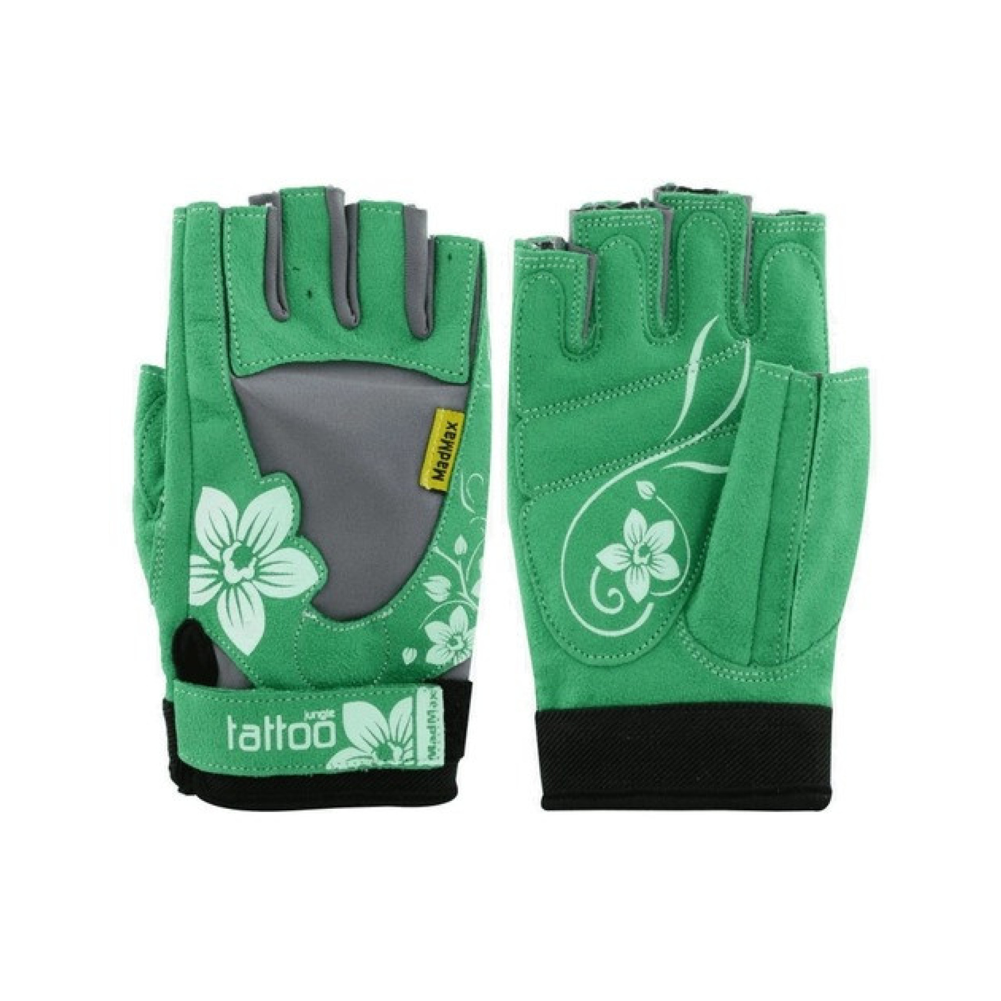 Рукавички для фітнесу і важкої атлетики MadMax MFG-710 Jungle Green/Cream L - 2 - Robinzon.ua