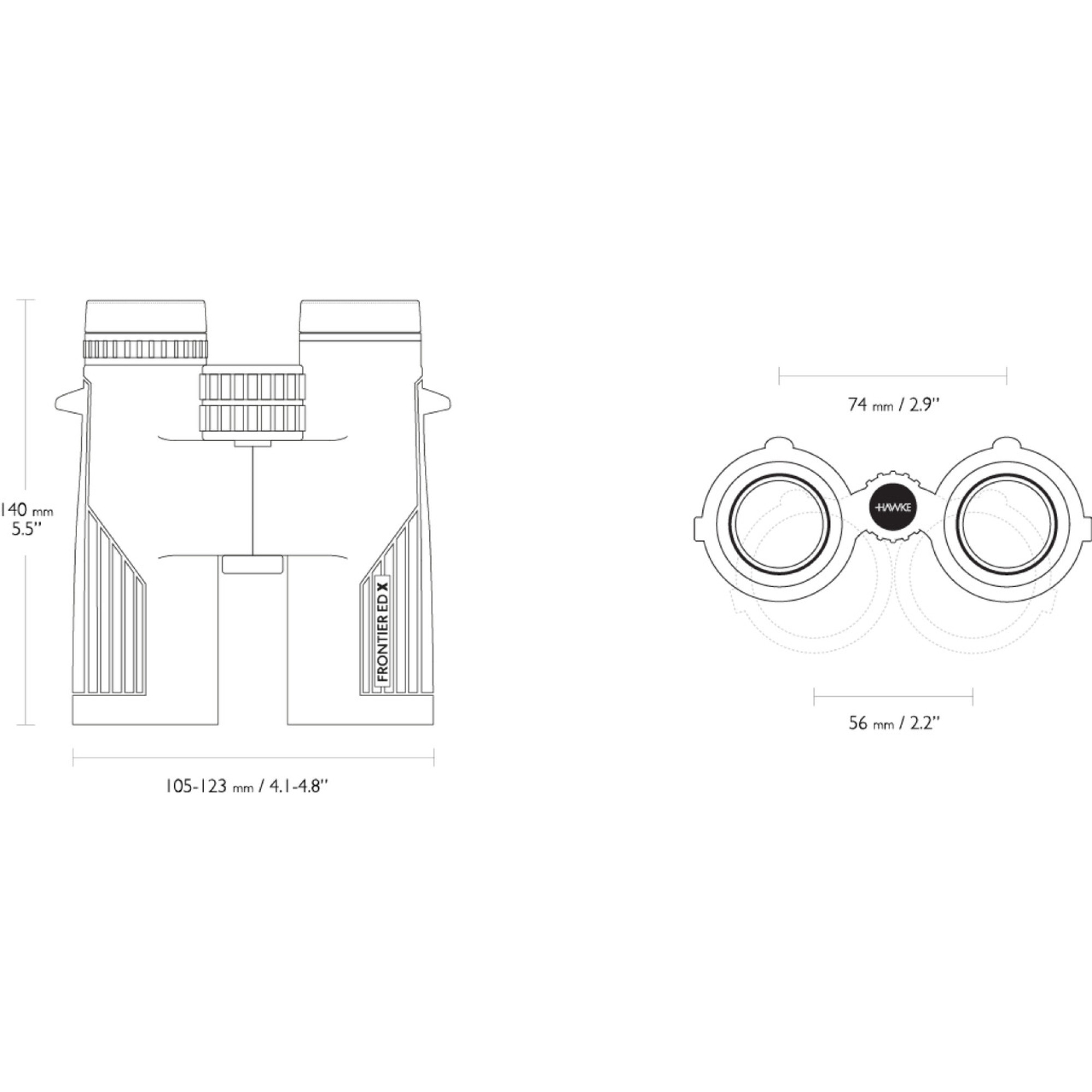 Бінокль Hawke Frontier HD X 10x42 Green (38012) - 6 - Robinzon.ua