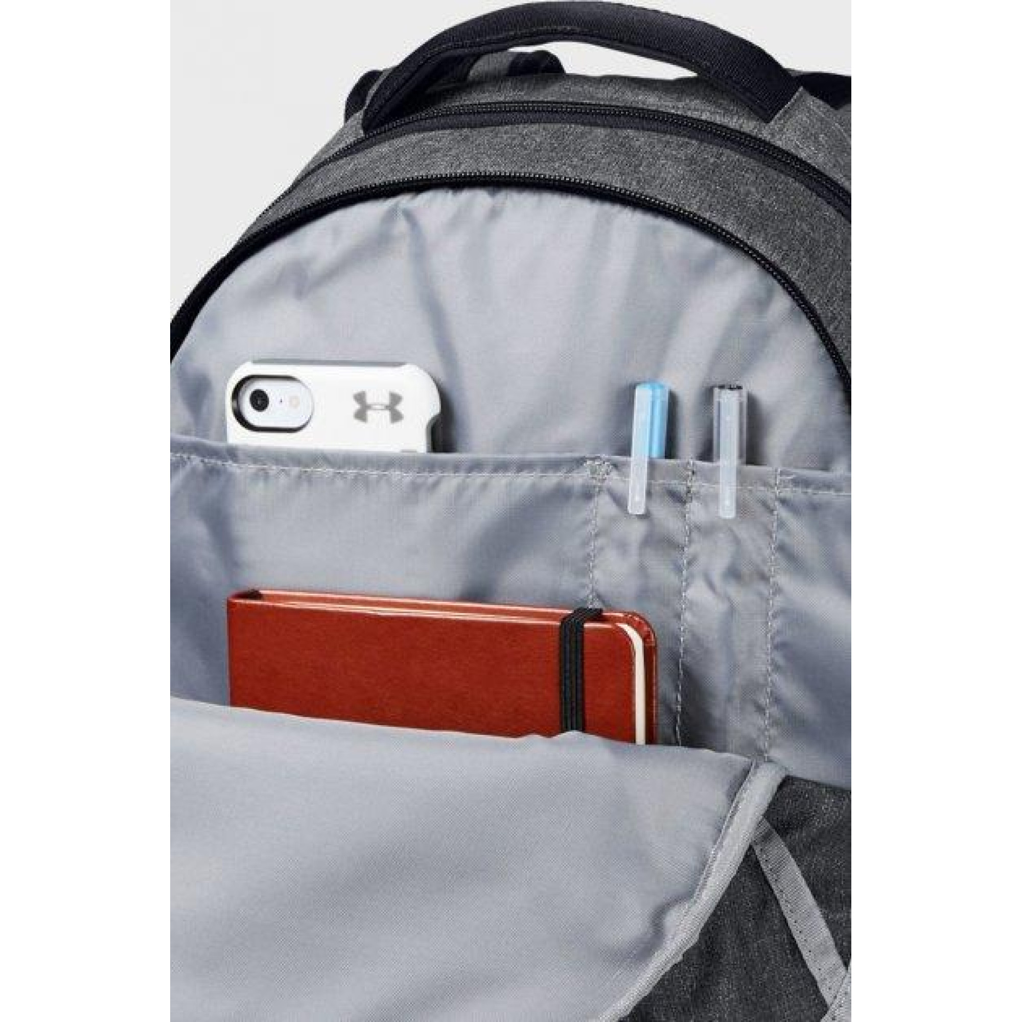 Рюкзак UA Hustle 5.0 Backpack Сірий Уні One Size 32х51х16 см (1361176-002) - 4 - Robinzon.ua