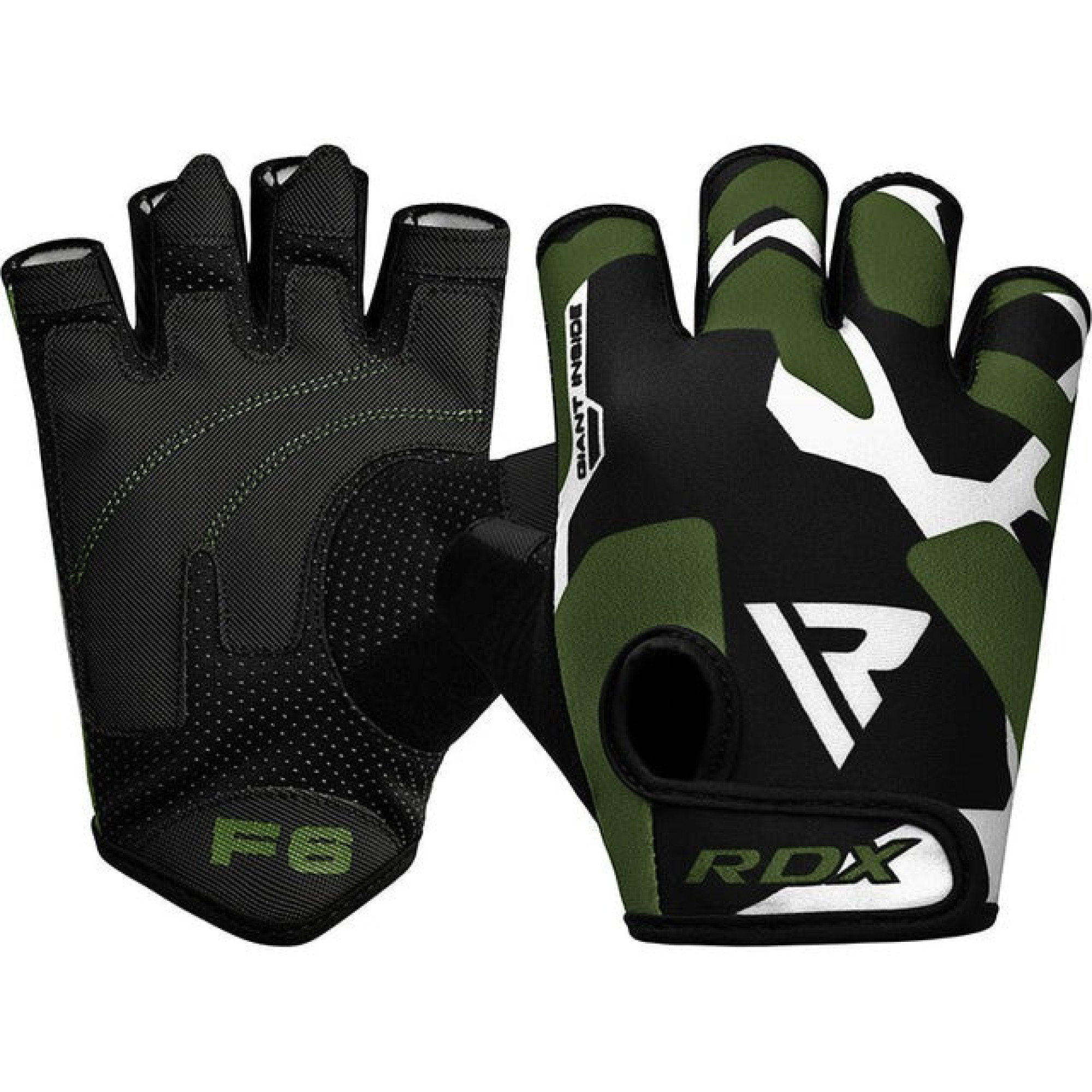 Перчатки для фитнеса RDX F6 Sumblimation Black/Green XXL - 5 - Robinzon.ua