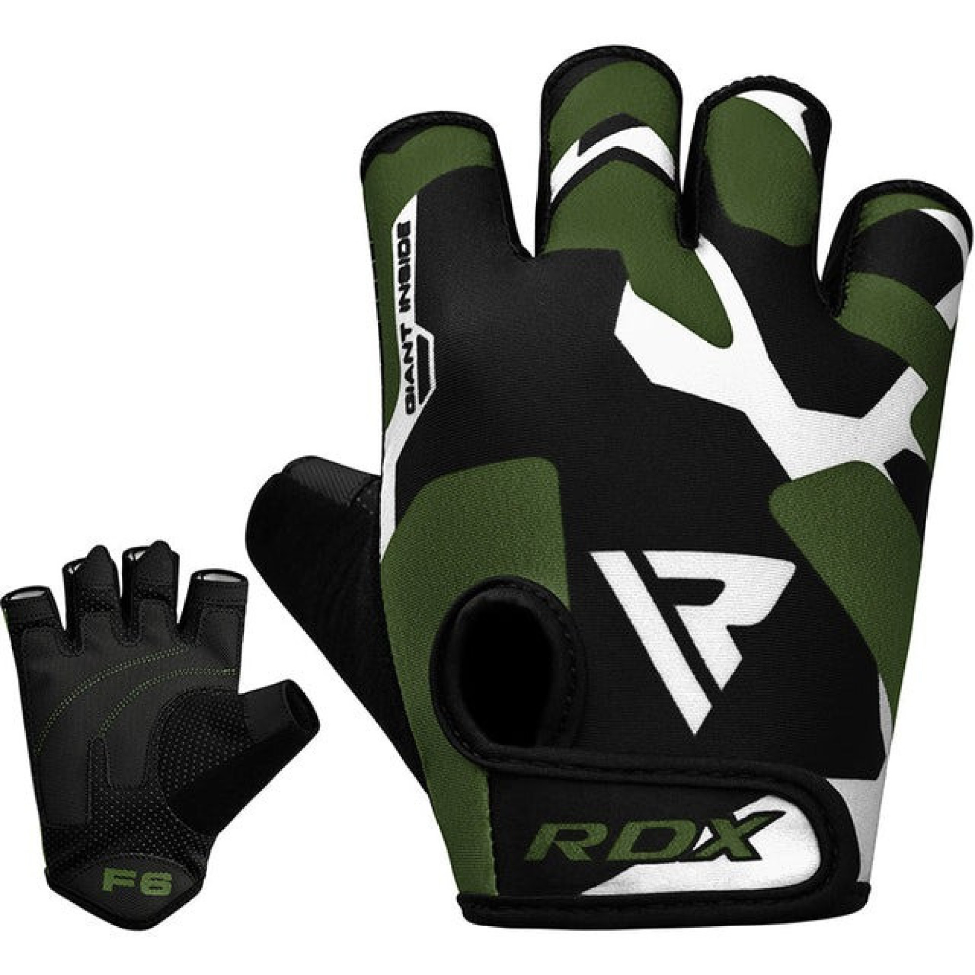 Перчатки для фитнеса RDX F6 Sumblimation Black/Green XXL - 4 - Robinzon.ua