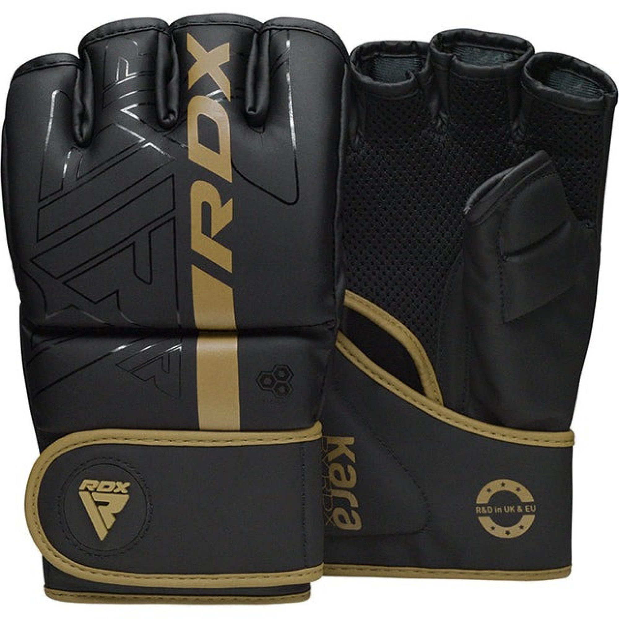 Перчатки для ММА RDX F6 KARA Matte Golden XL (капа в комплекте) - 1 - Robinzon.ua