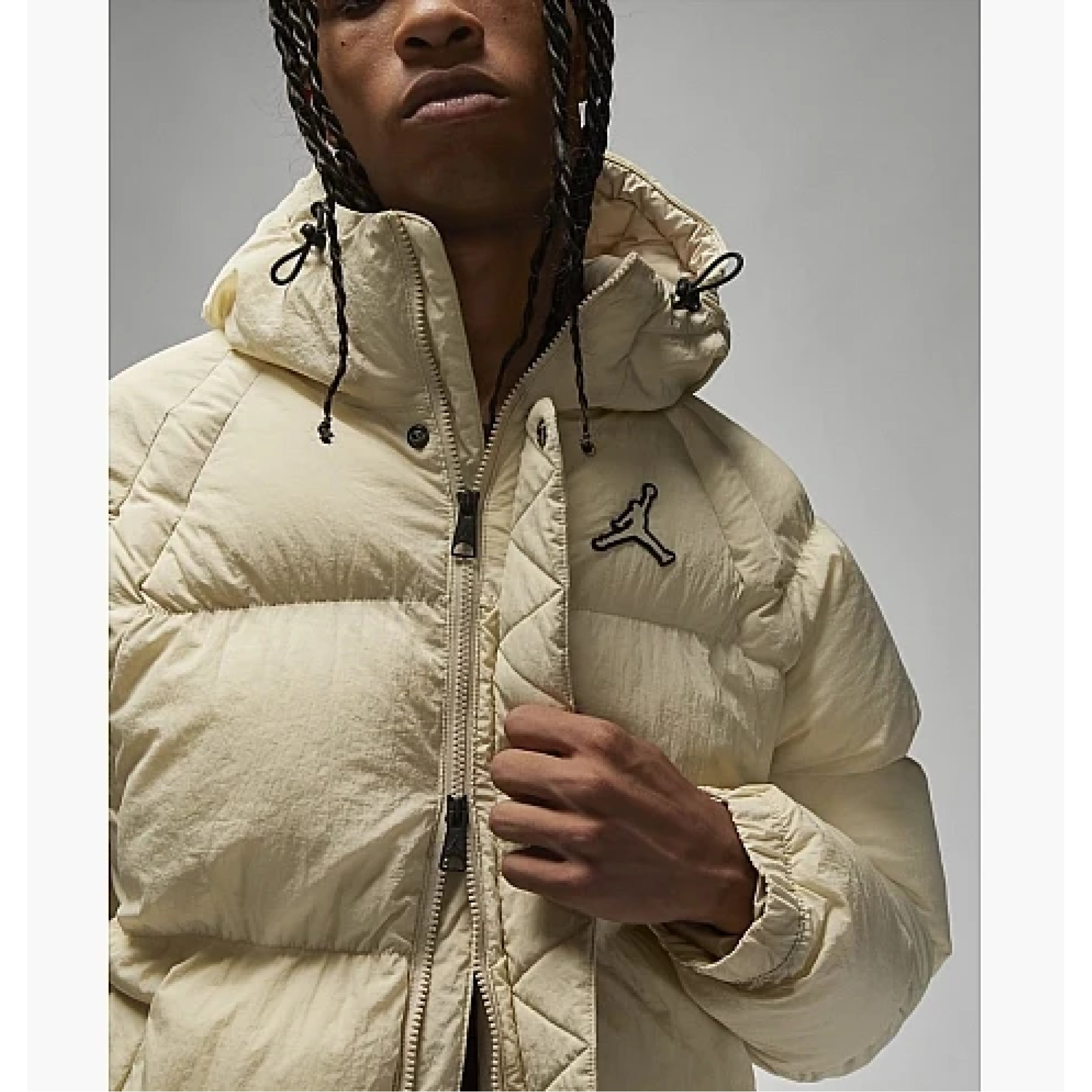 Чоловіча Куртка JORDAN M J ESS PUFFER JACKET Бежевий XL (7dDQ7348-206 XL) - 4 - Robinzon.ua