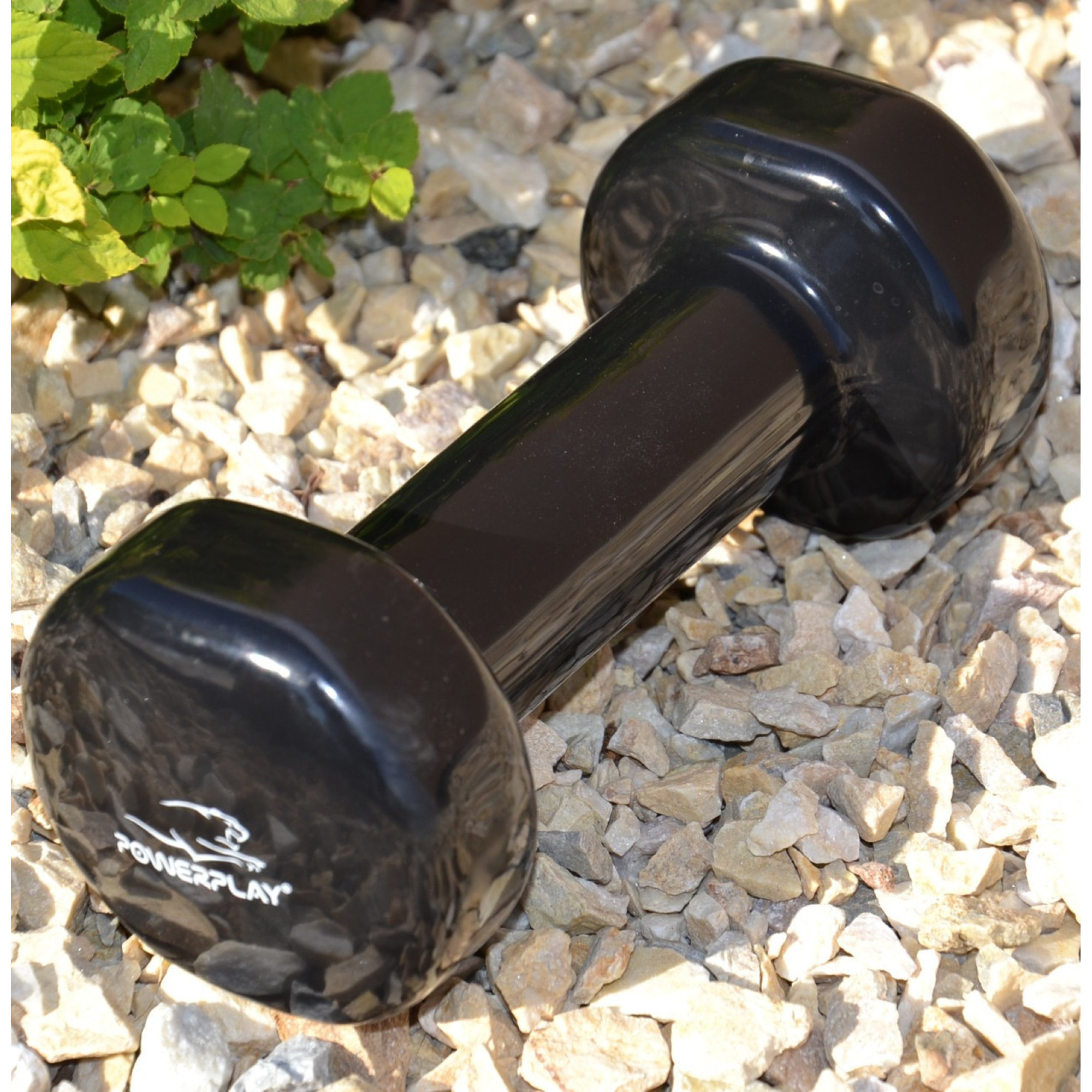 Гантель вінілова PowerPlay 1 кг. PP_4121 Чорна (1шт.) - 5 - Robinzon.ua