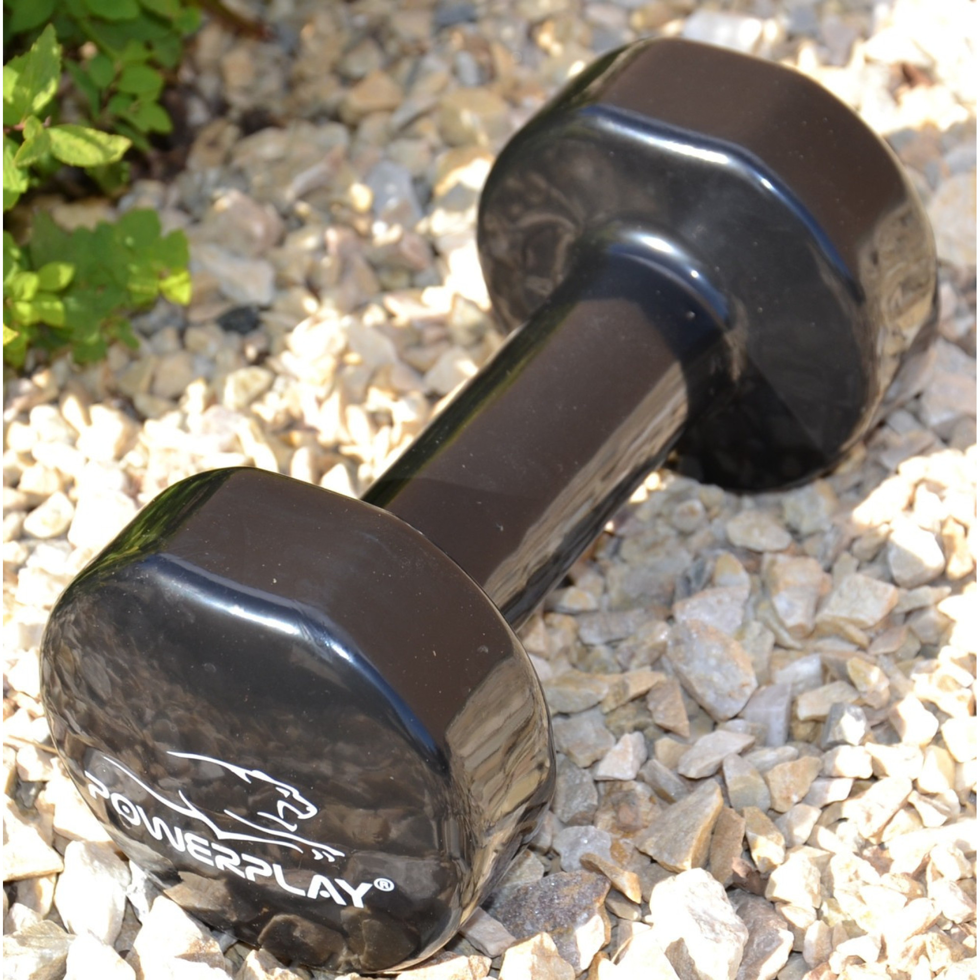 Гантель вінілова PowerPlay 1,5 кг. PP_4121 Чорна (1шт.) - 5 - Robinzon.ua