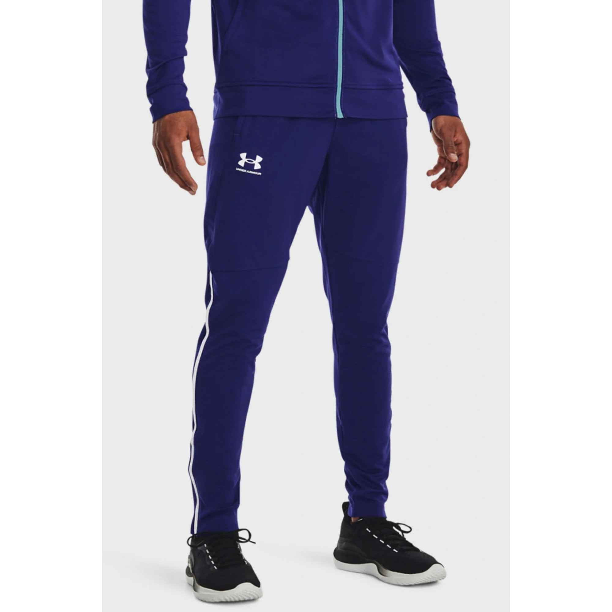 Спортивні штани Under Armour UA PIQUE TRACK PANT синій Чол MD 1366203-468 MD - Robinzon.ua