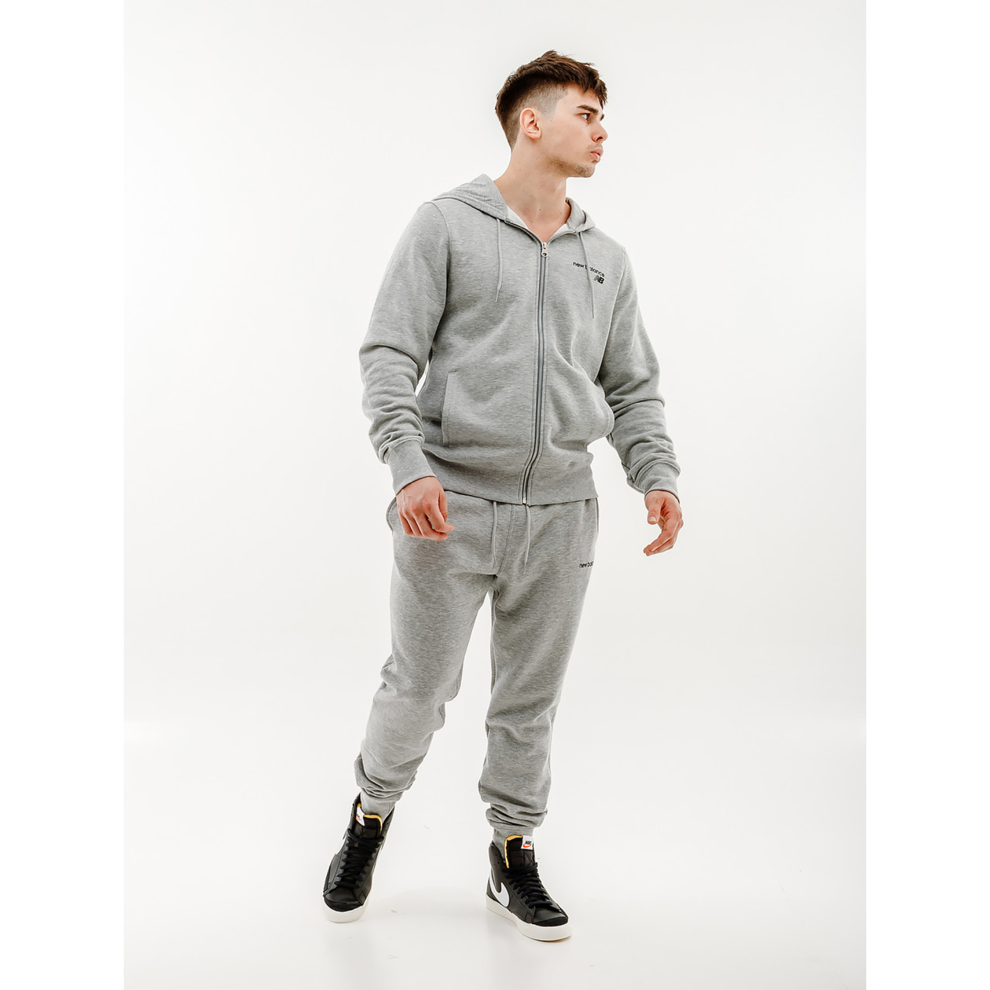 Чоловіча Куртка New Balance Classic Core FZ Сірий  XL (7dMJ03907AG XL) - 4 - Robinzon.ua