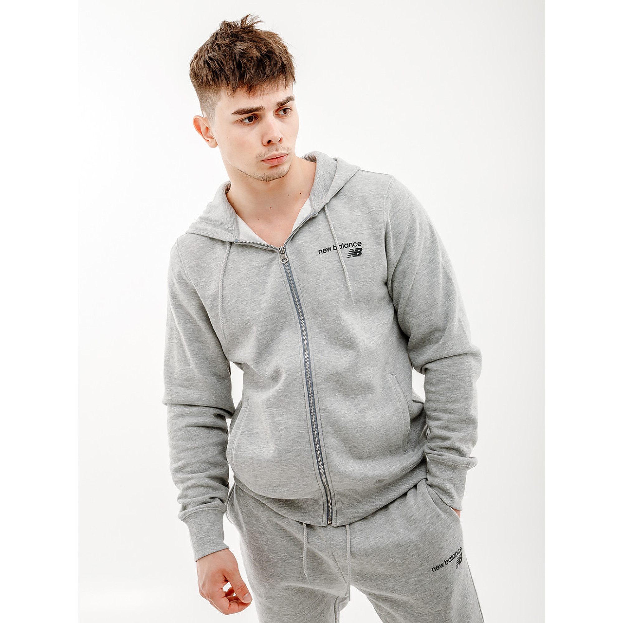 Чоловіча Куртка New Balance Classic Core FZ Сірий  XL (7dMJ03907AG XL) - Robinzon.ua