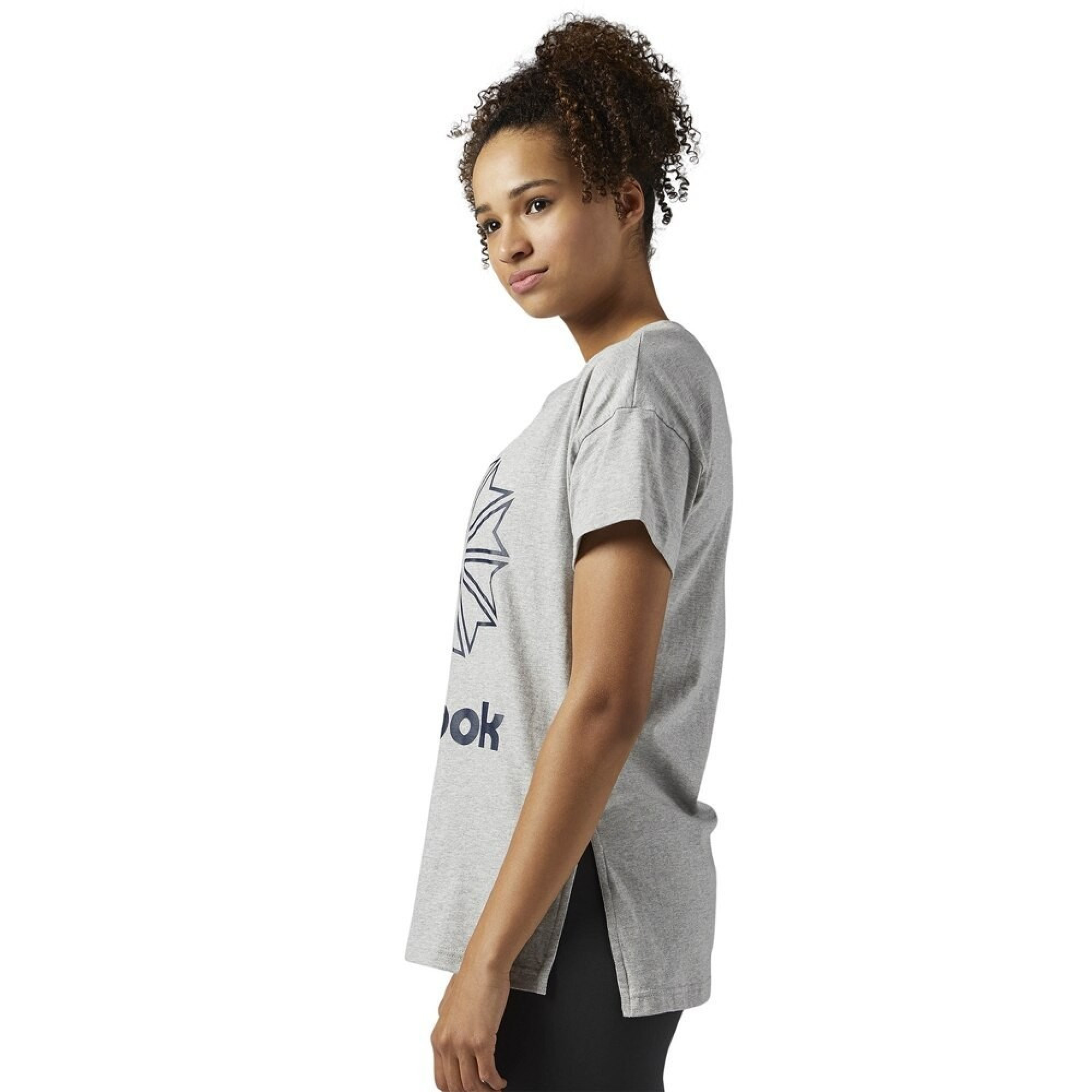 Майка жіноча  Reebok F classic tee medium  grey heather (S BQ2524 S - 3 - Robinzon.ua