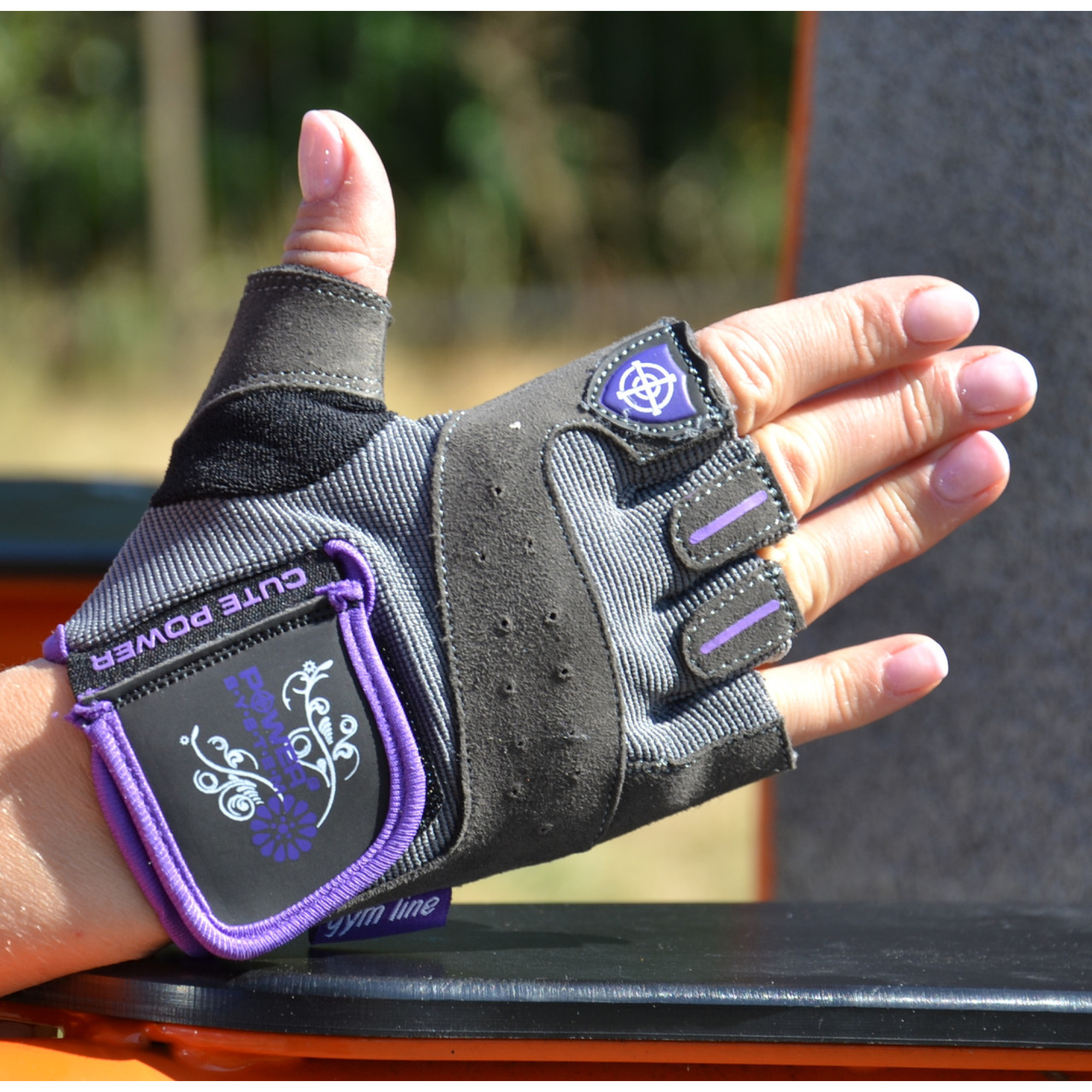 Рукавички для фітнесу та важкої атлетики Power System PS-2560 Cute Power жіночі Purple M - 3 - Robinzon.ua