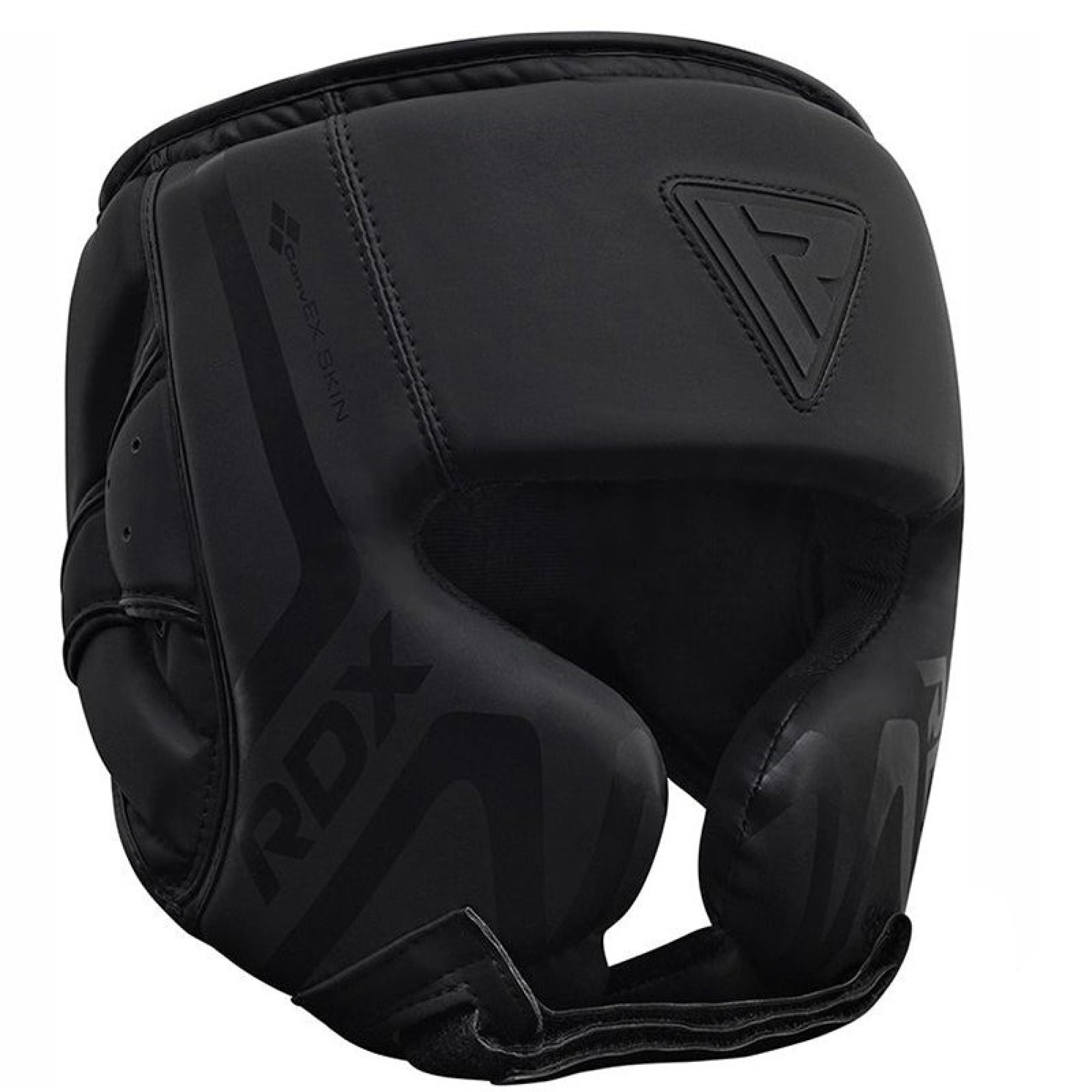 Боксерський шолом RDX T15 Noir Cheek Protector Matte Black  L (капа у комплекті) - 2 - Robinzon.ua
