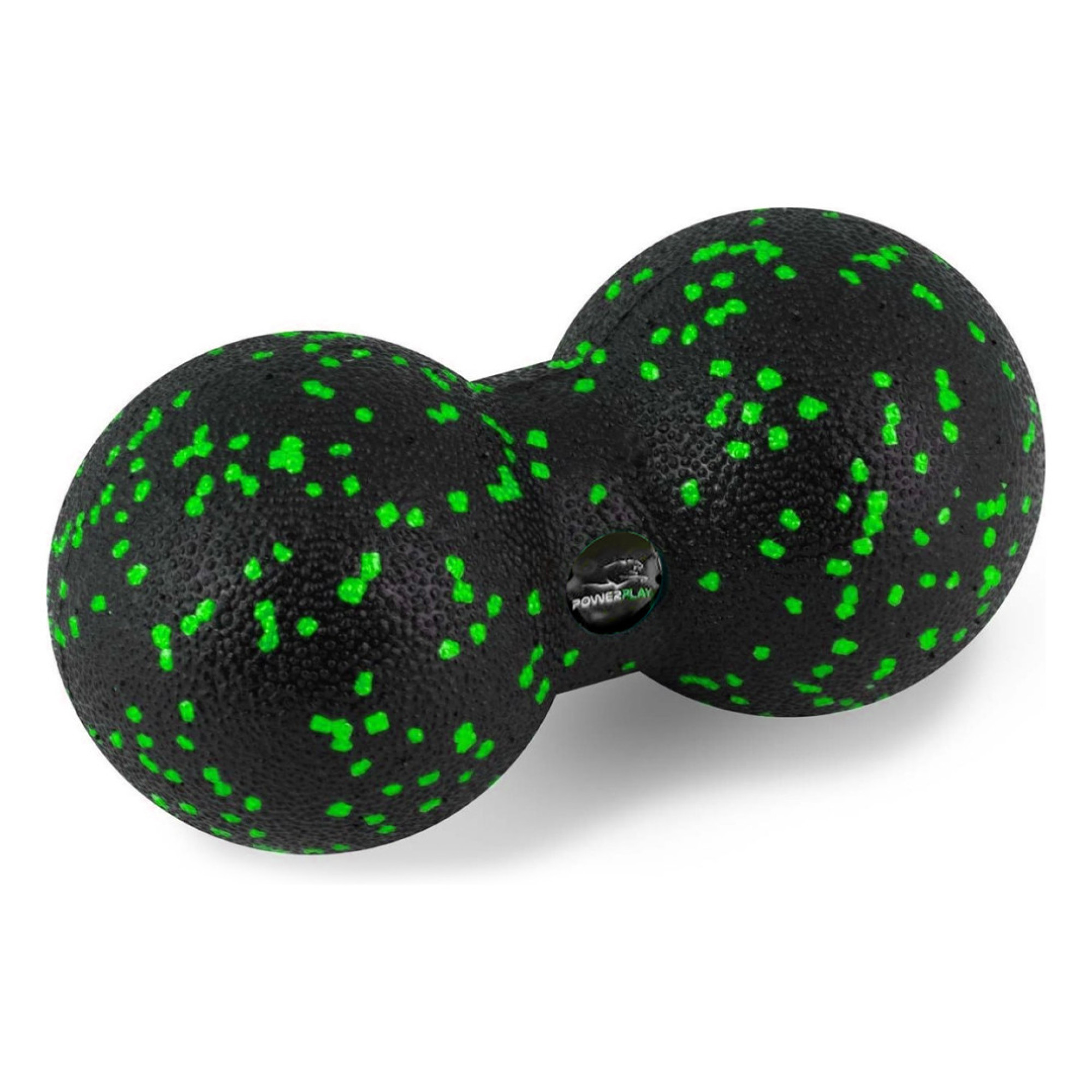 Масажний м'яч подвійний PowerPlay PP-4352 Epp foam peanut ball (d8*16cm.) Чорно/Зелений - 1 - Robinzon.ua