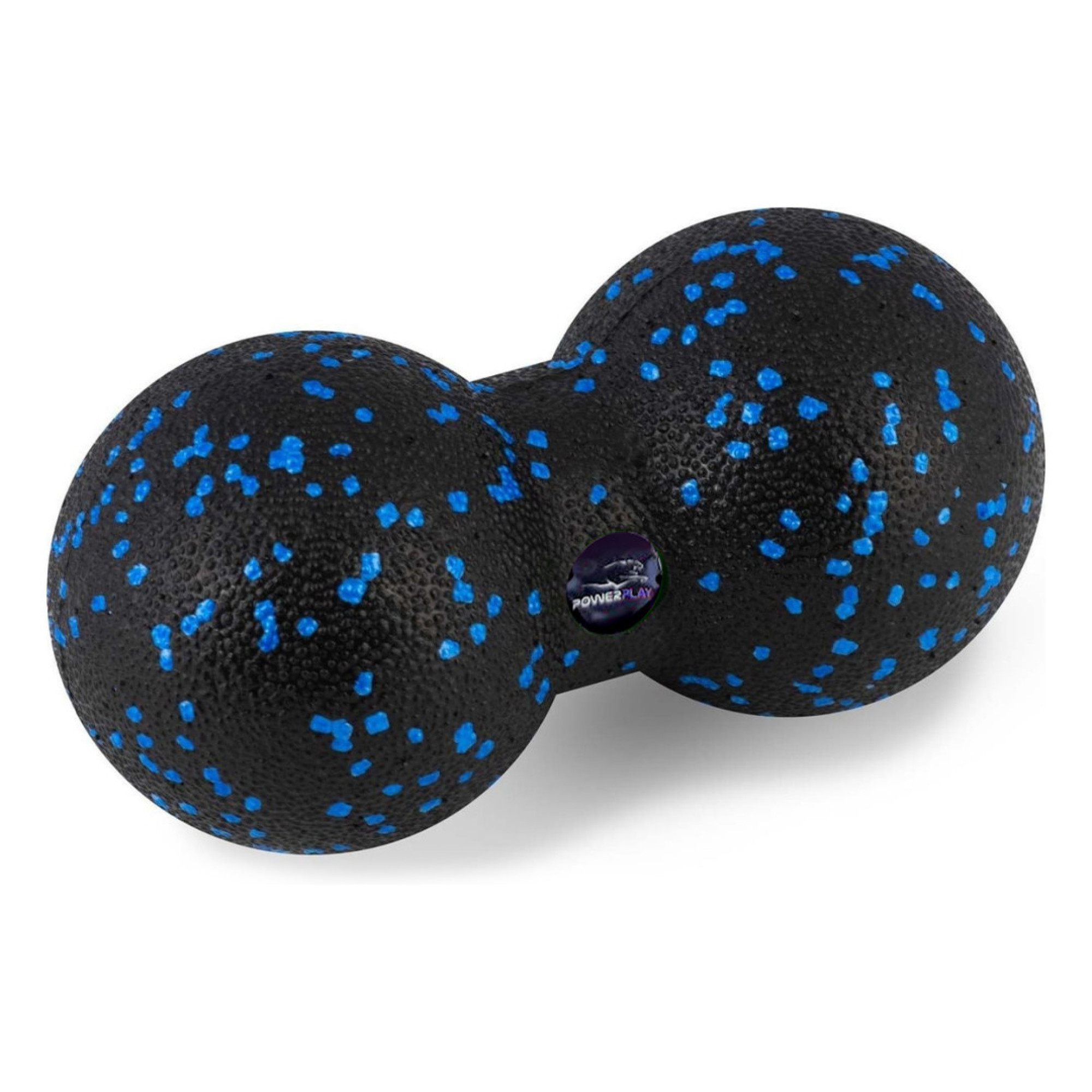 Масажний м'яч подвійний PowerPlay PP-4352 Epp foam peanut ball (d8*16cm.) Чорно/Синій - 1 - Robinzon.ua