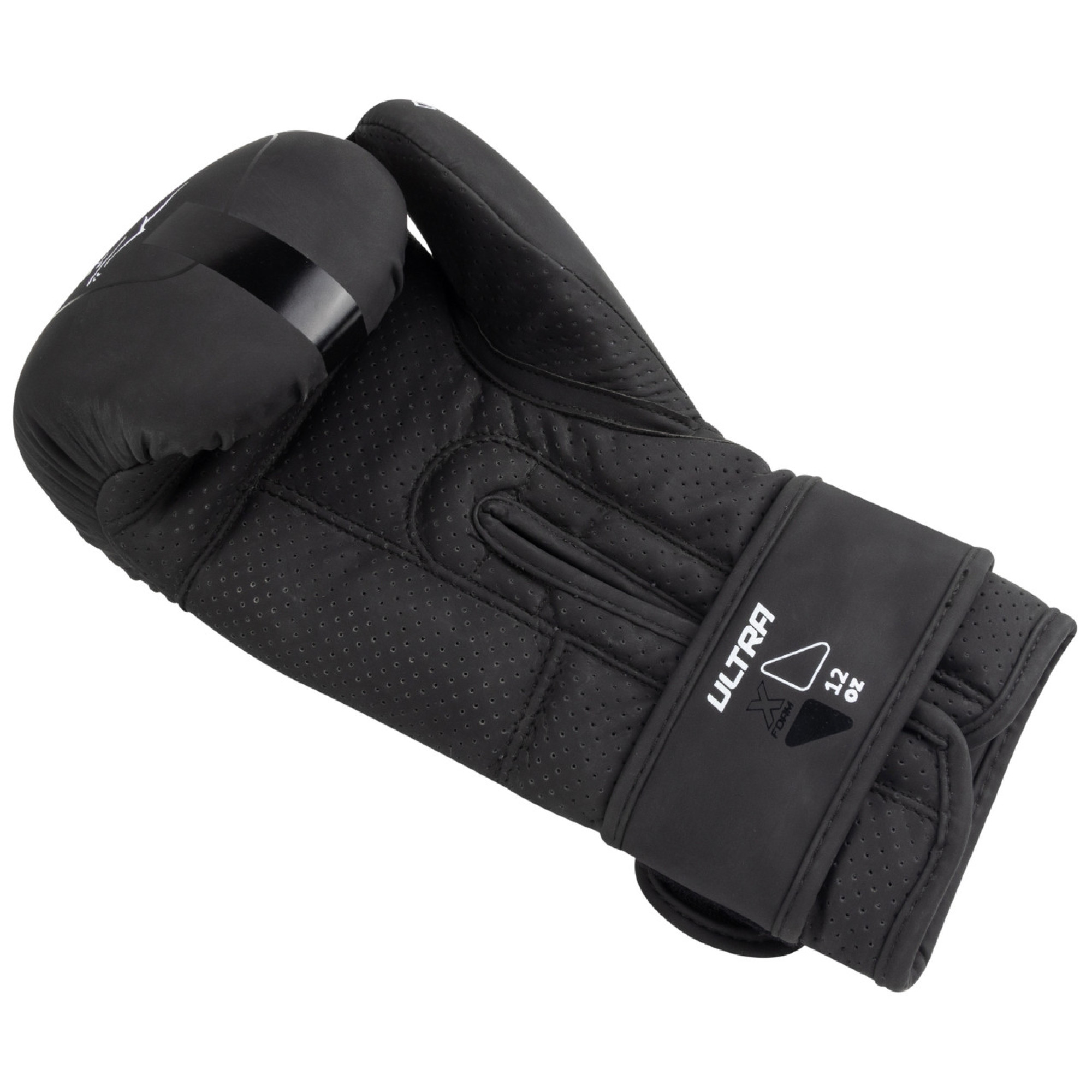 Боксерські рукавиці PowerPlay 3024 Ultra Mat Чорно-Білі 12 унцій - 4 - Robinzon.ua