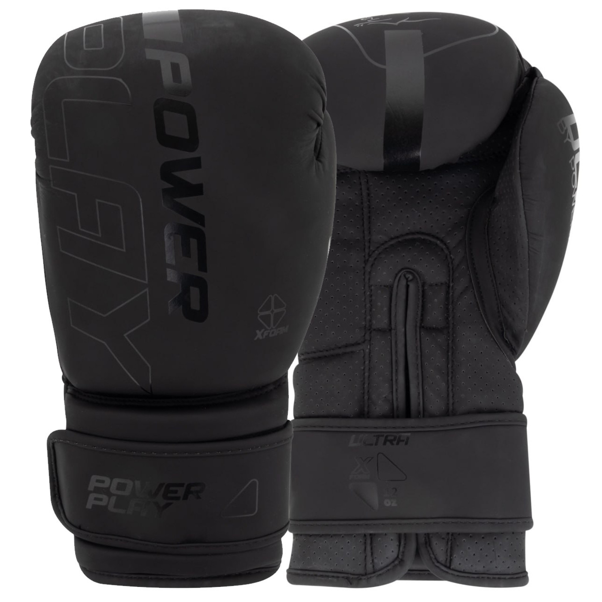 Боксерські рукавиці PowerPlay 3024 Ultra Mat Чорні 14 унцій - Robinzon.ua