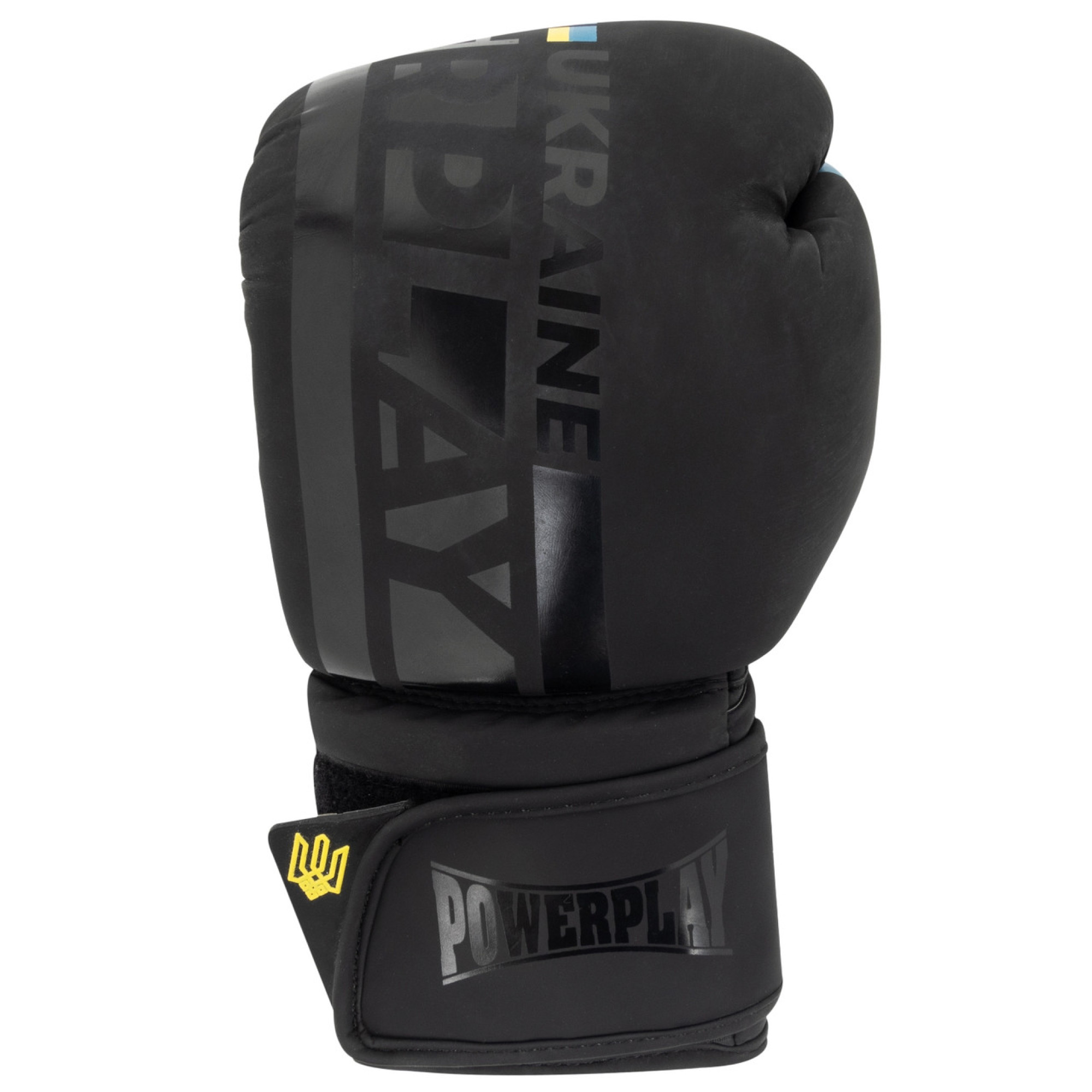 Боксерські рукавиці PowerPlay 3021 Ukraine Чорні 16 унцій - 1 - Robinzon.ua