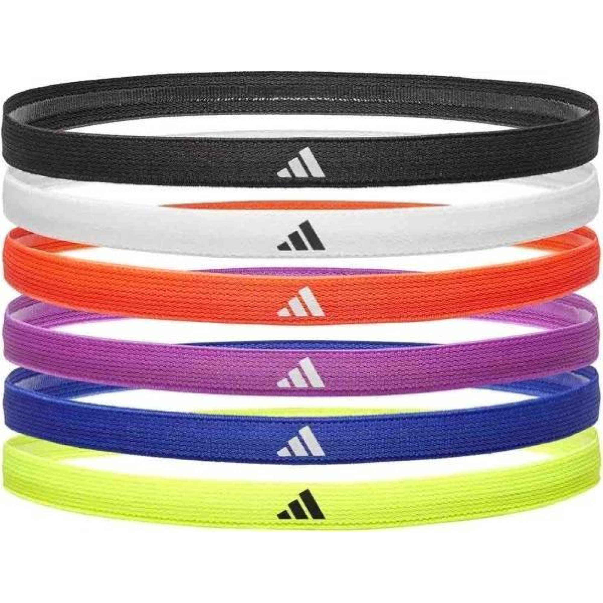 Пов'язки на голову Adidas Hairbands 6pk Різнокольоровий One Size (ADAC-16180) - 1 - Robinzon.ua