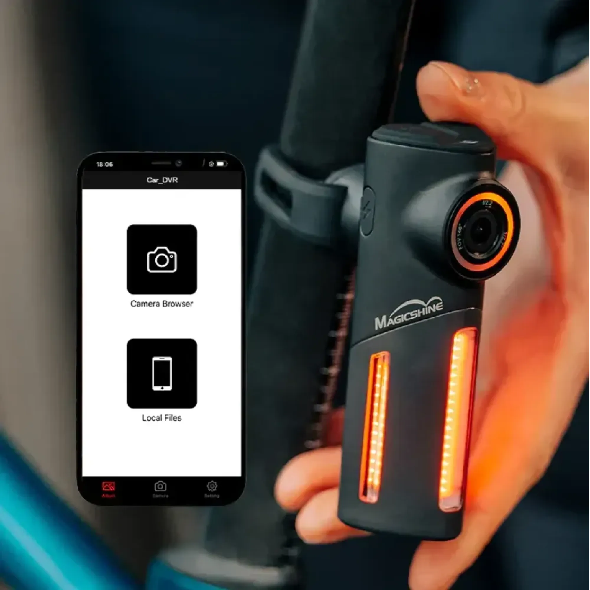 Велосвітло заднє Magicshine SEEMEE DV 30 lum з HD камерою заднього виду - 5 - Robinzon.ua