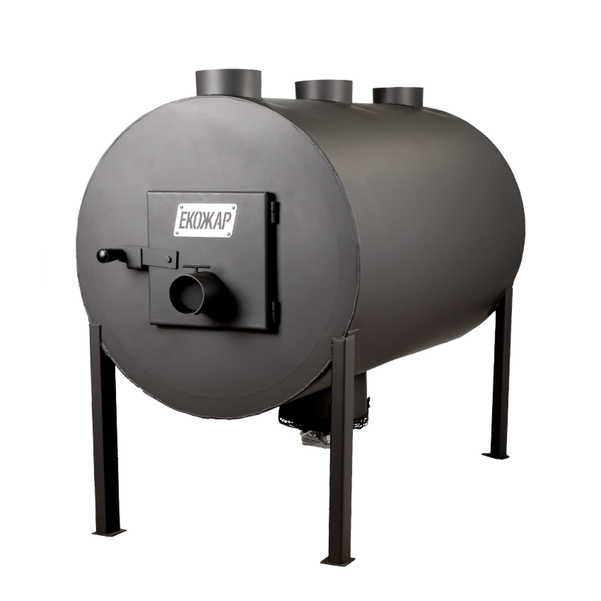 Дров'яна піч буржуйка Екожар Про 1000 Плюс з вбудованим вентилятором - Robinzon.ua