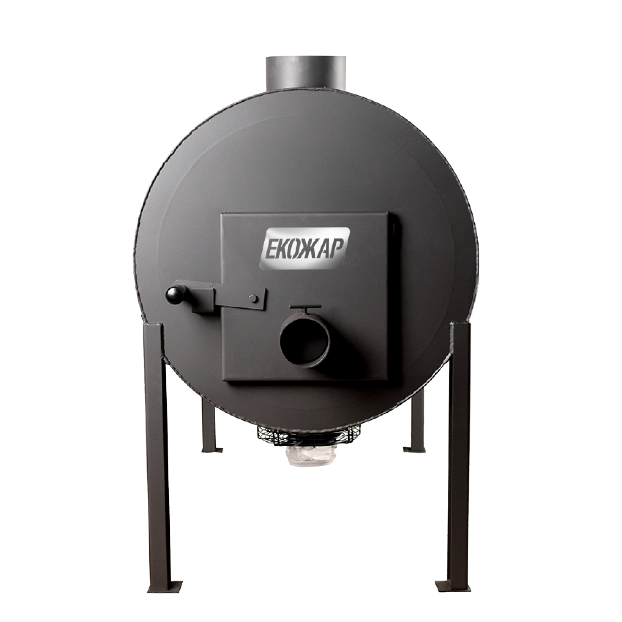 Дров'яна піч буржуйка Екожар Про 1000 Плюс з вбудованим вентилятором - 1 - Robinzon.ua