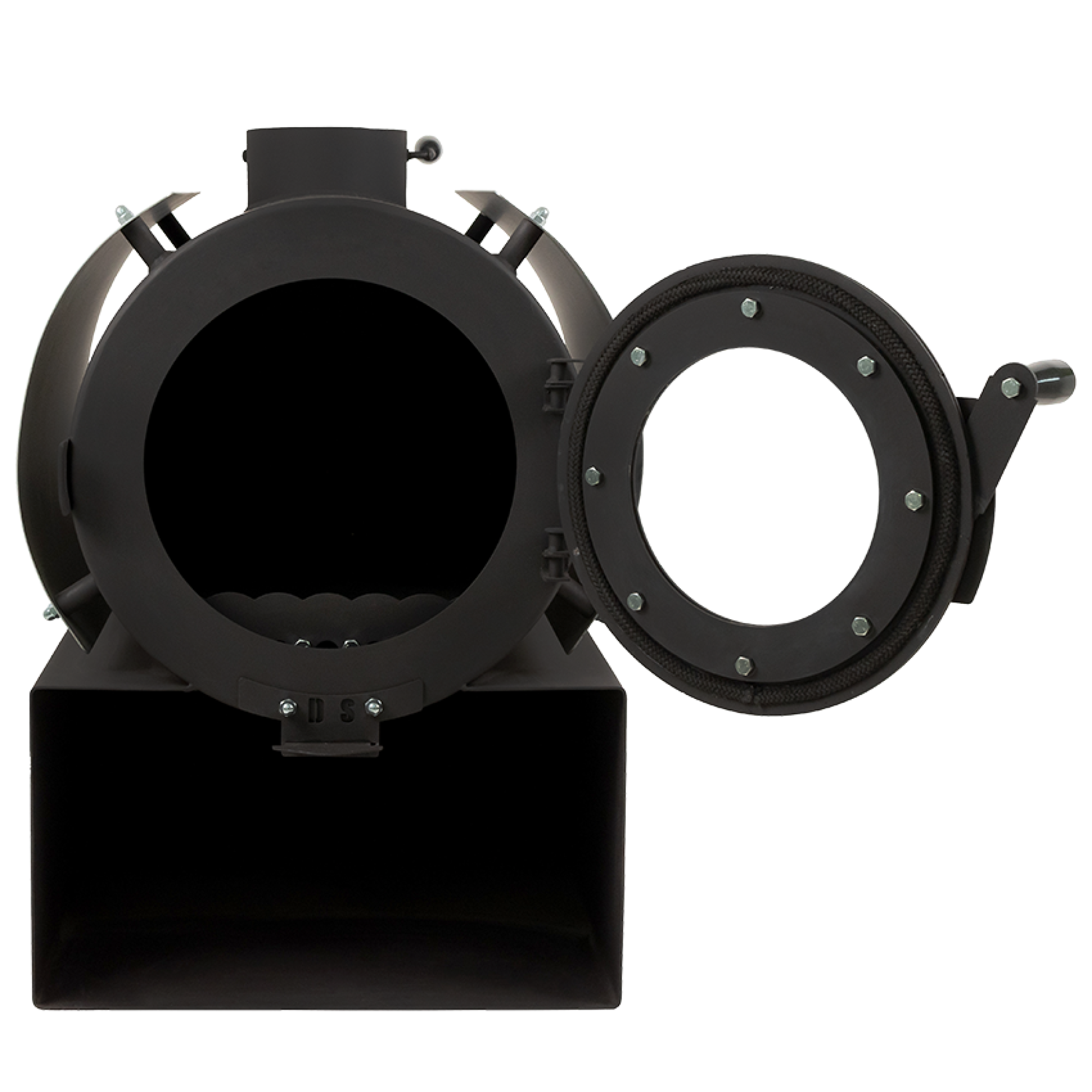 Піч дров'яна опалювальна DS Classic з кожухом червоний - 1 - Robinzon.ua