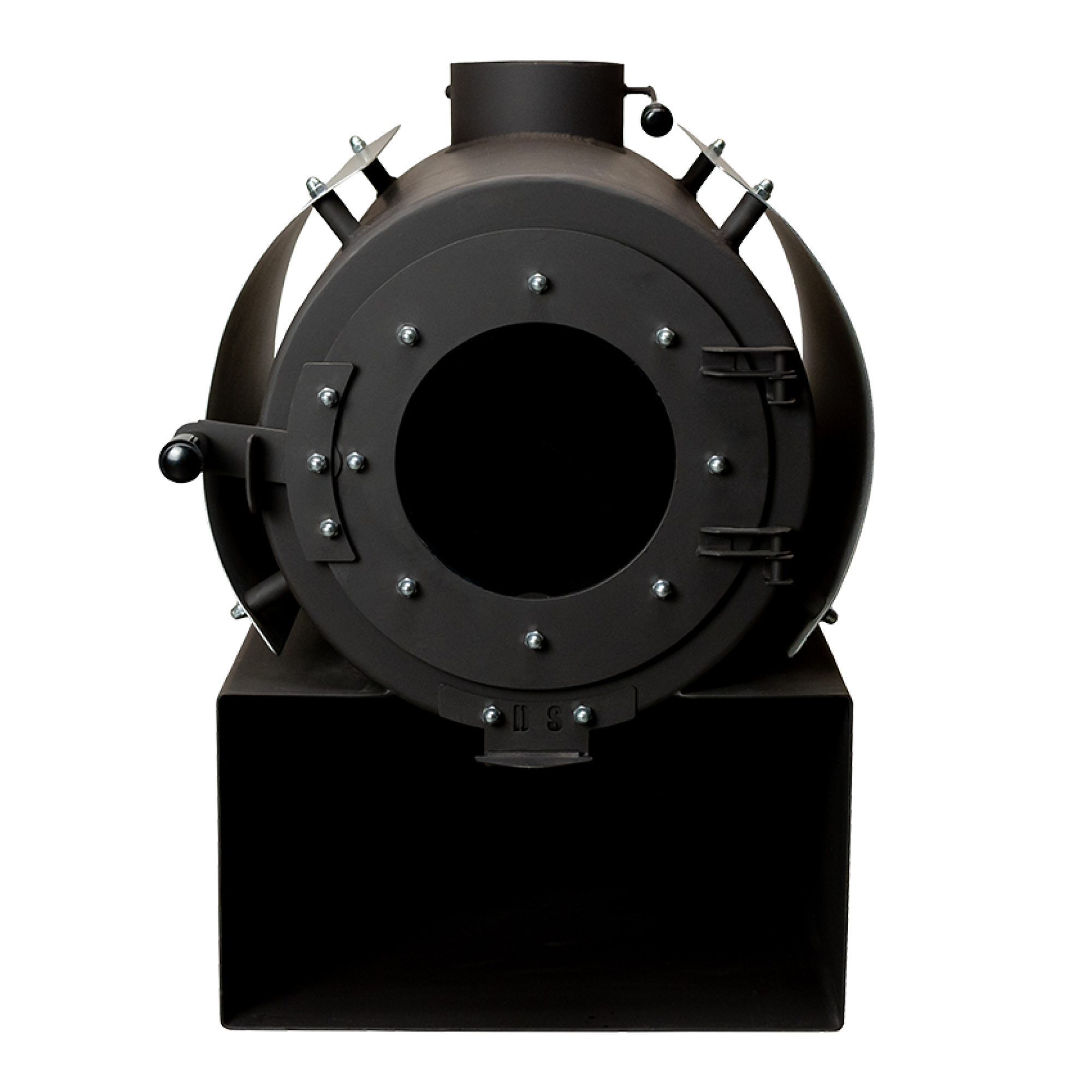Піч дров'яна опалювальна DS Classic з кожухом червоний - 2 - Robinzon.ua