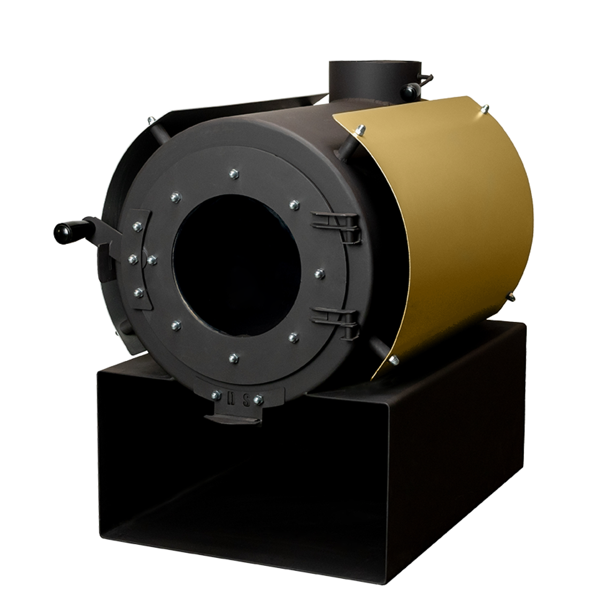 Піч дров'яна опалювальна DS Classic з кожухом золото - Robinzon.ua