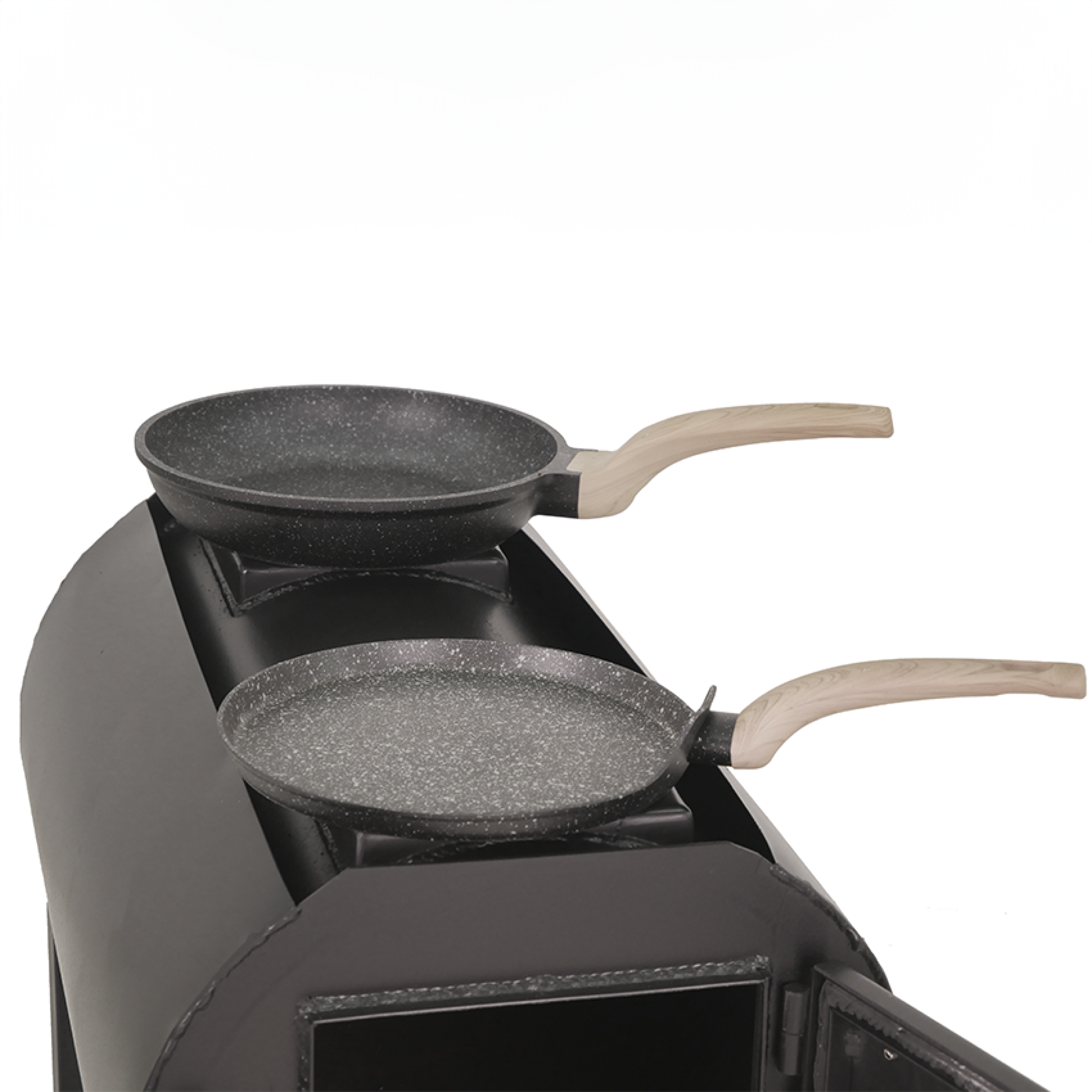 Дров'яна піч опалювальна Екожар Про 150 з двома варильними поверхнями - 1 - Robinzon.ua