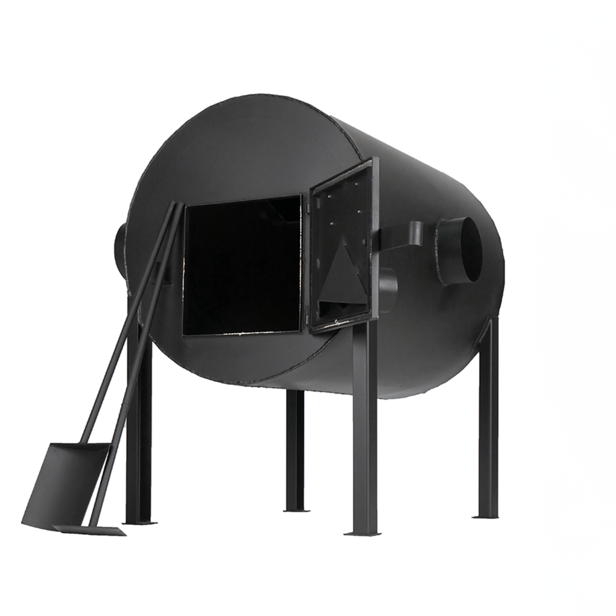 Дровяная печь буржуйка Экожар Про 500 горизонтальная - 2 - Robinzon.ua