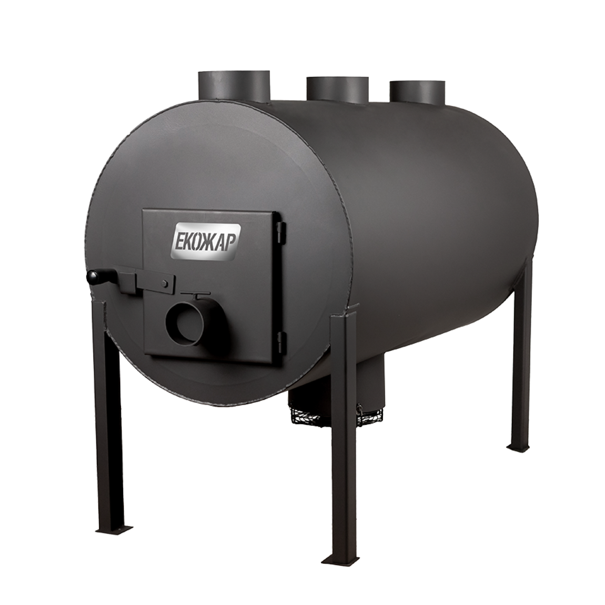 Дров'яна піч буржуйка Екожар Про 700 Плюс комплект з вентилятором - Robinzon.ua
