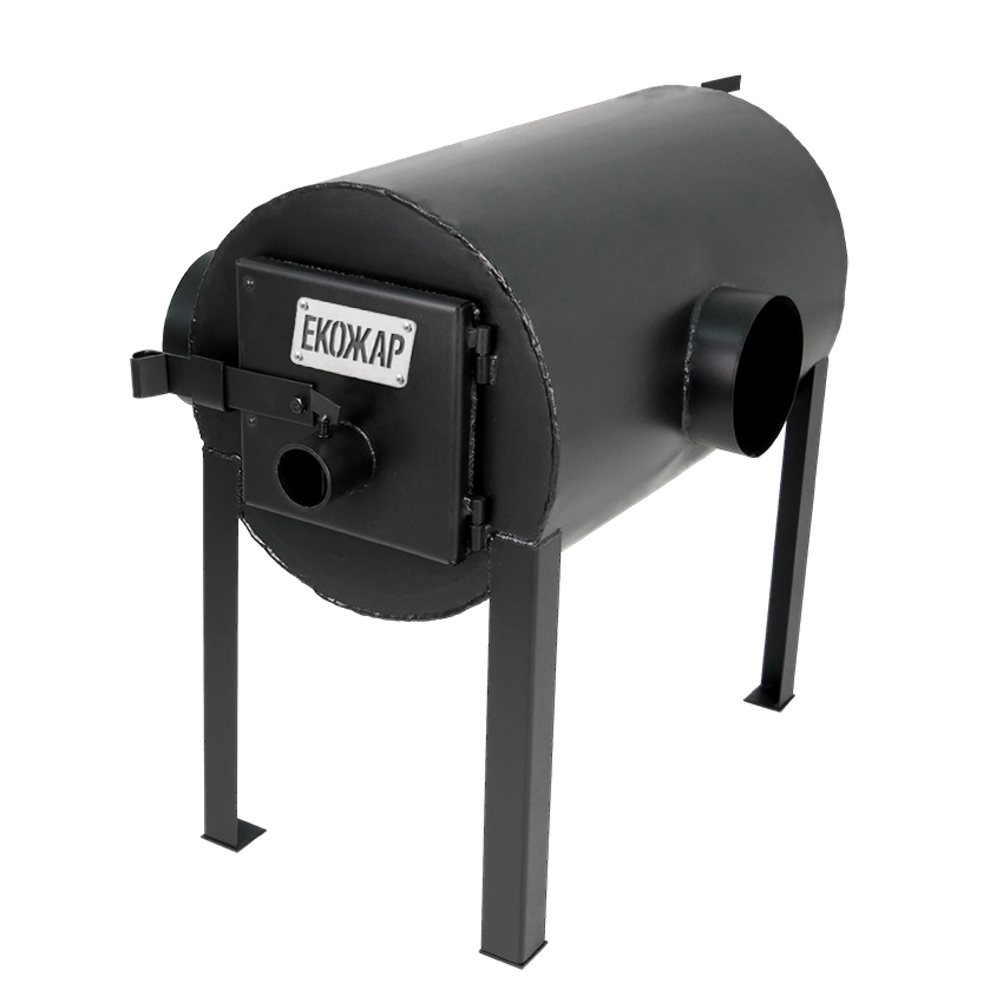 Дров'яна піч буржуйка Екожар Про 203 горизонтальна - Robinzon.ua