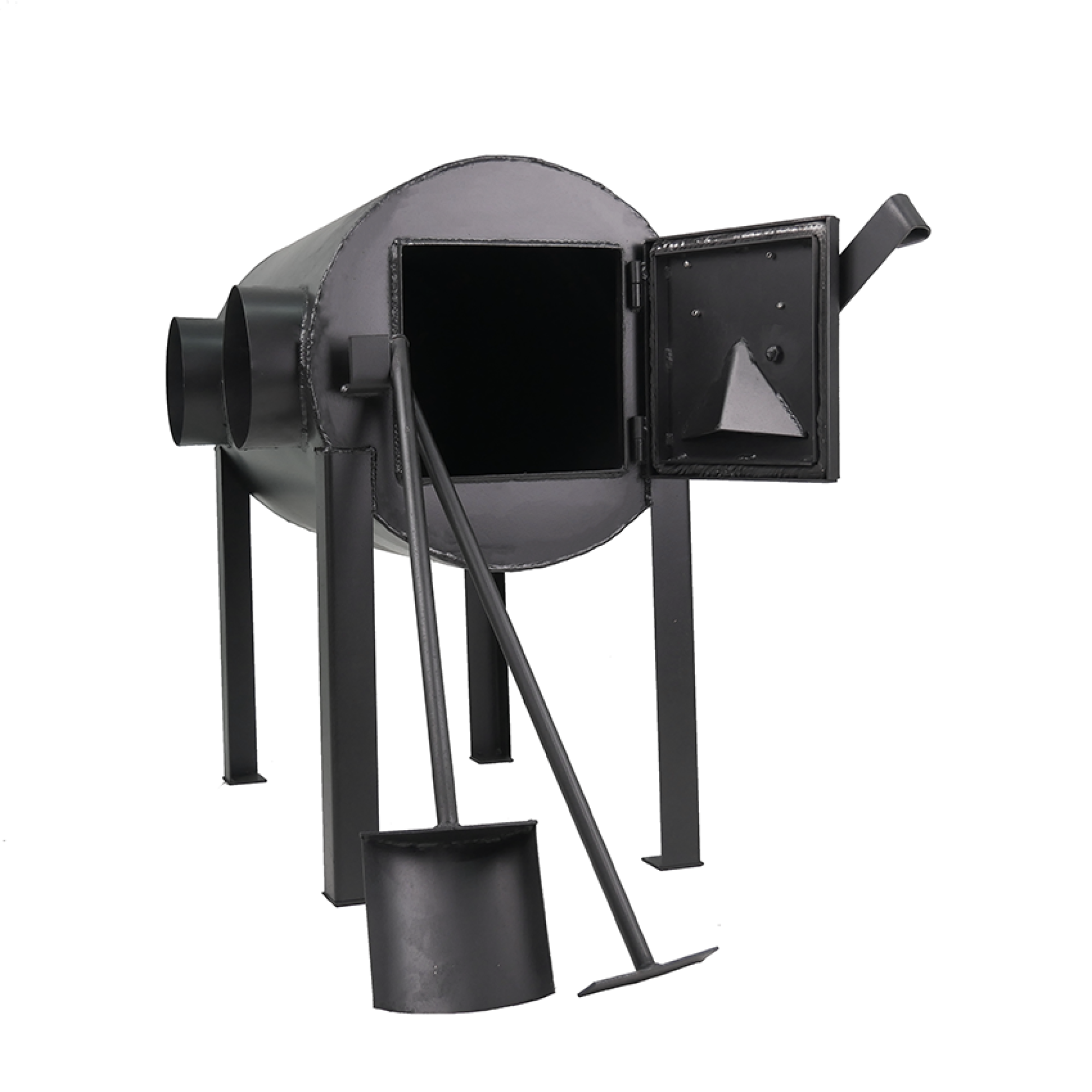 Дров'яна піч буржуйка Екожар Про 203 горизонтальна - 4 - Robinzon.ua