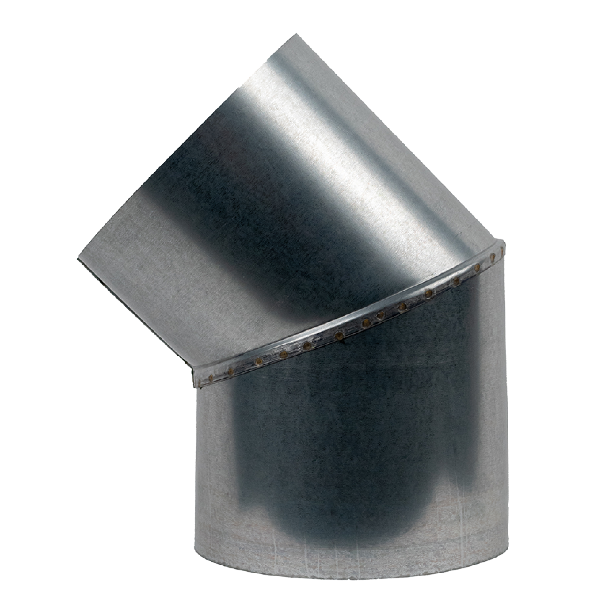 Коліно оцинковане 45°, діаметр 160мм, товщина 0,5мм - Robinzon.ua