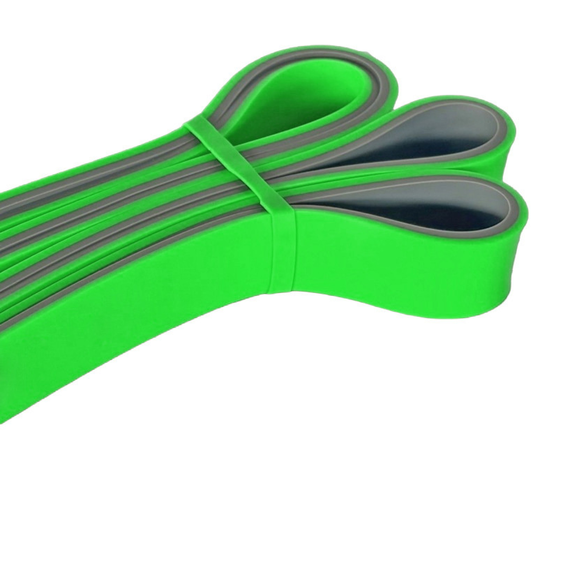 Эспандер-петля (резинка для фитнеса и кроссфита) PowerPlay 4116 Double Colors Зелено/Серая (16-32 кг) - 2 - Robinzon.ua