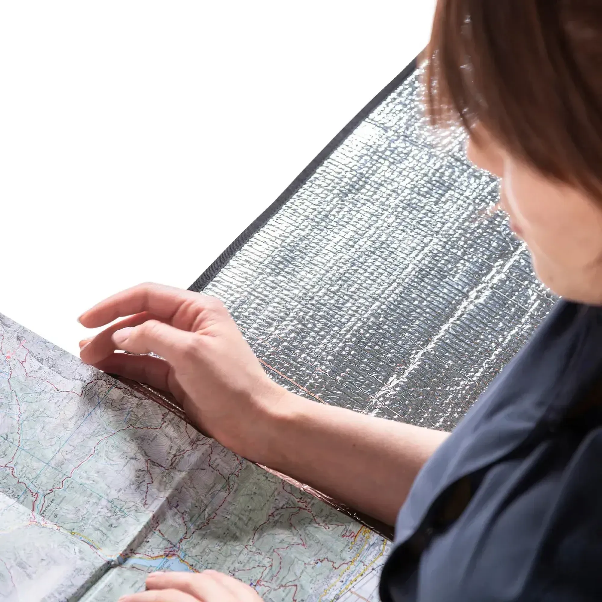 Килимок кемпінговий, каремат Tatonka Alu Seat Mat, Silver (TAT 2988.027) - 4 - Robinzon.ua