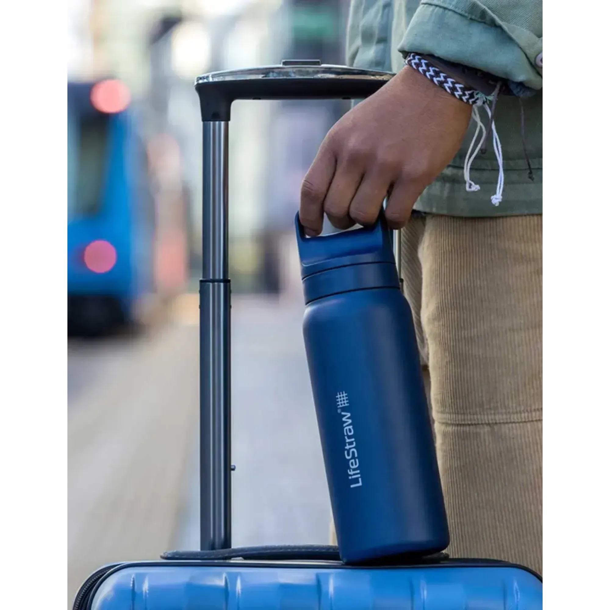 Пляшка-фільтр для води LifeStraw Go SS Filter Bottle, 1 л, Polar White (LSW LGV41SWHWW) - 7 - Robinzon.ua