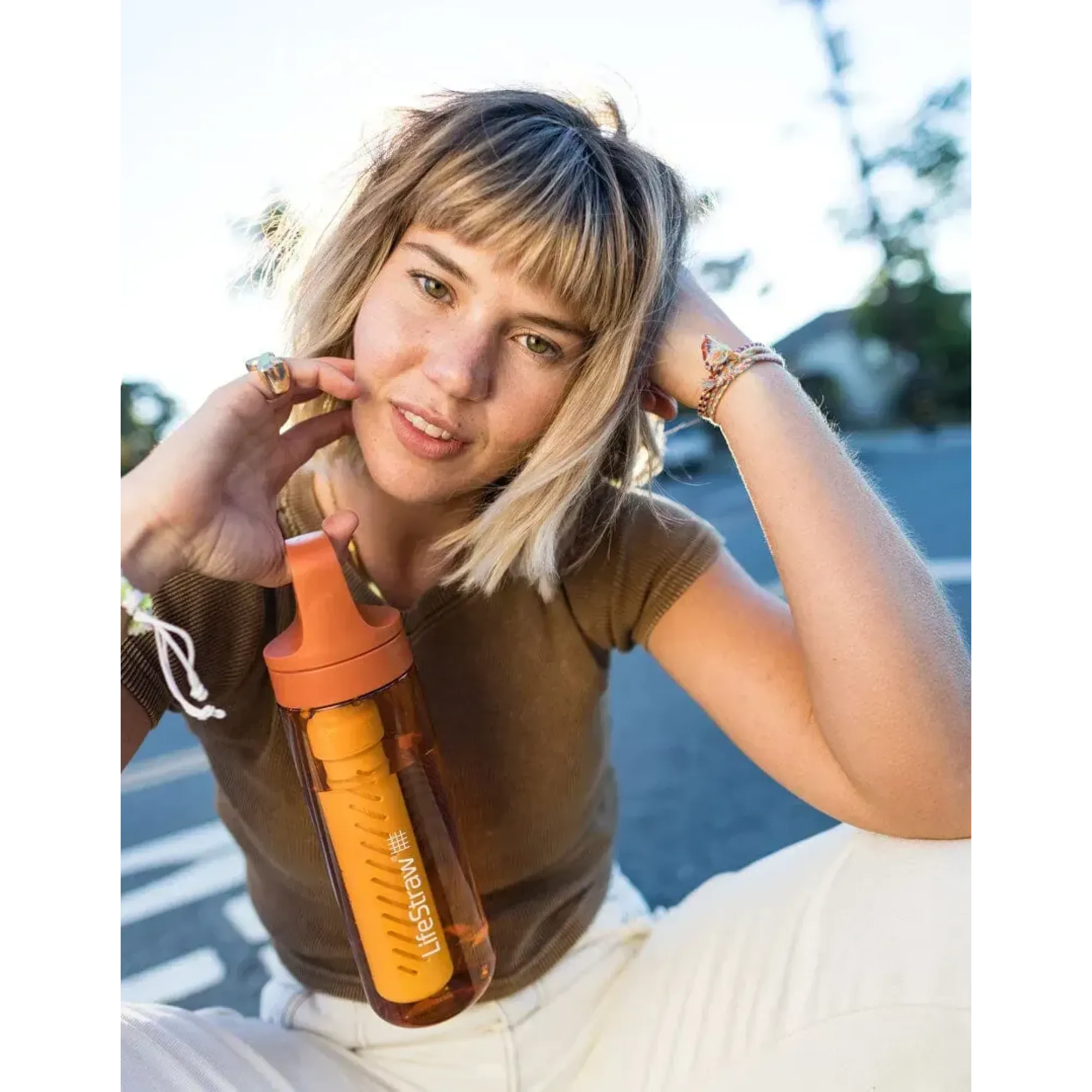 Бутылка-фильтр для воды LifeStraw Go Filter Bottle, 650 мл, Icelandic Blue (LSW LGV422BLWW) - 7 - Robinzon.ua