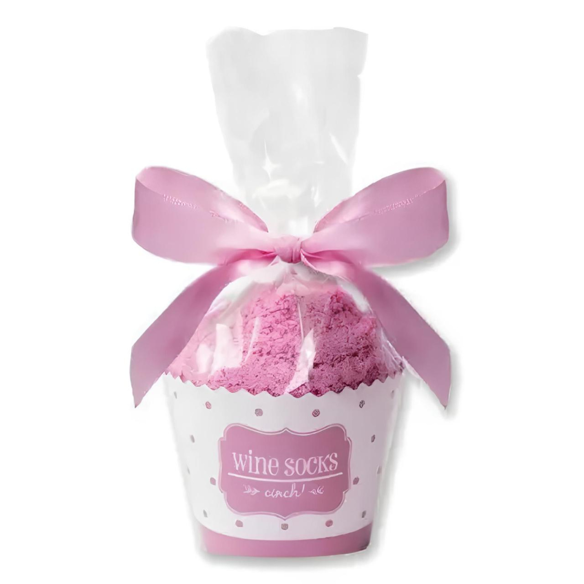 Подарункові шкарпетки RESTEQ "Капкейк" (кекси) з написом "Принеси вина" рожеві - 4 - Robinzon.ua
