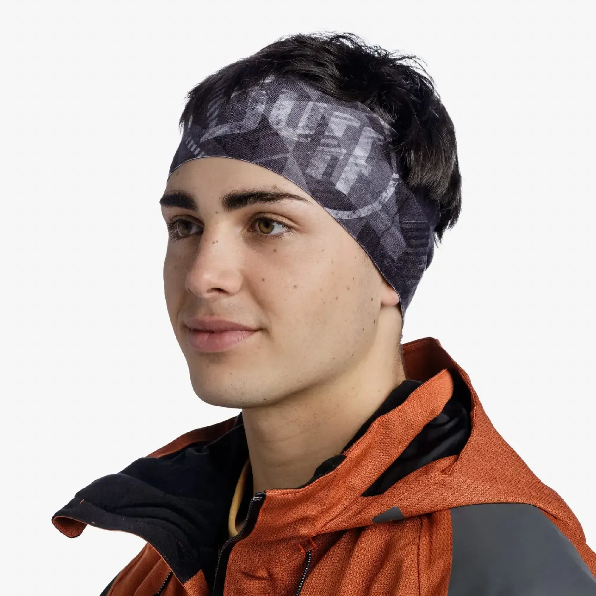 Пов'язка на голову Buff Thermonet Headband, Bardeen Micor Graphite (BU 132727.901.10.00) - 2 - Robinzon.ua