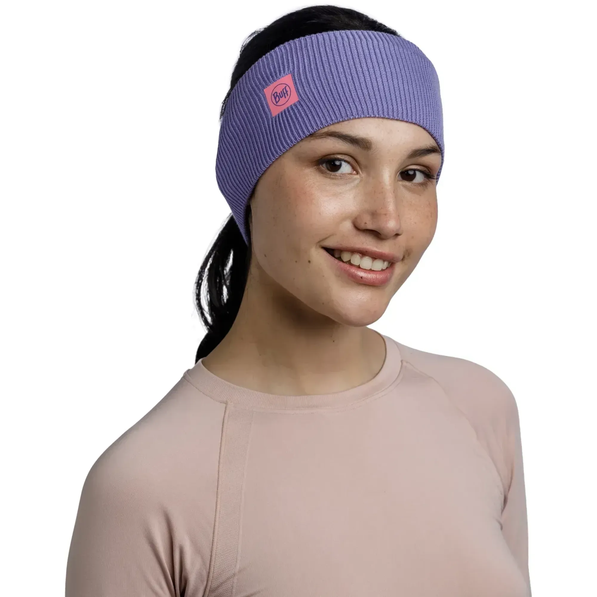 Пов'язка на голову Buff Crossknit Headband Iris (BU 126484.641.10.00) - 1 - Robinzon.ua