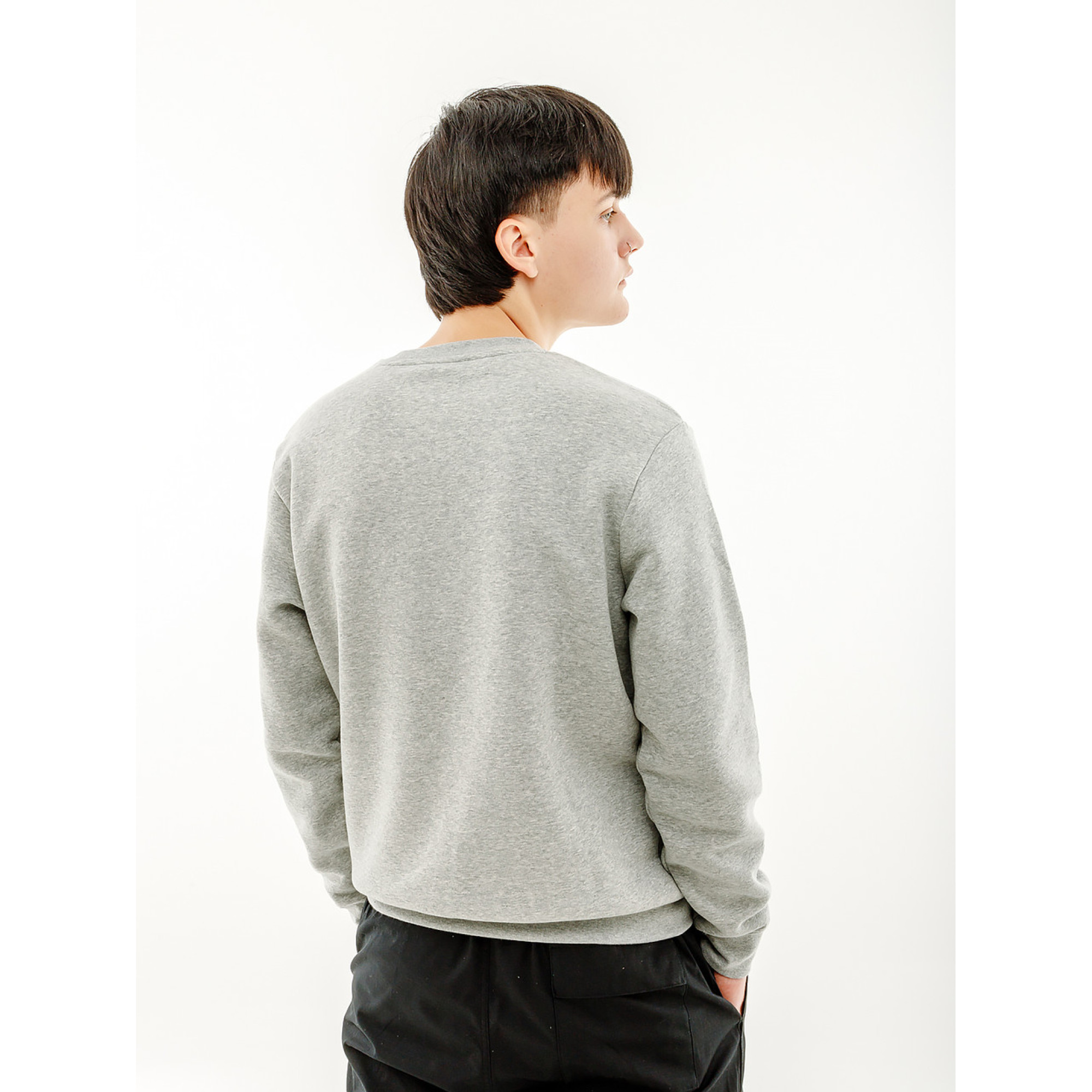 Чоловіча Кофта Nike CREW BB Сірий M (7dFN0245-063 M) - 2 - Robinzon.ua