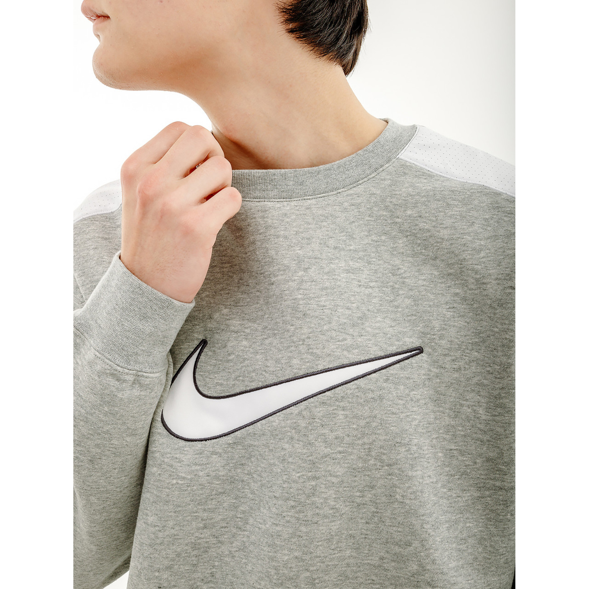 Чоловіча Кофта Nike CREW BB Сірий M (7dFN0245-063 M) - 3 - Robinzon.ua