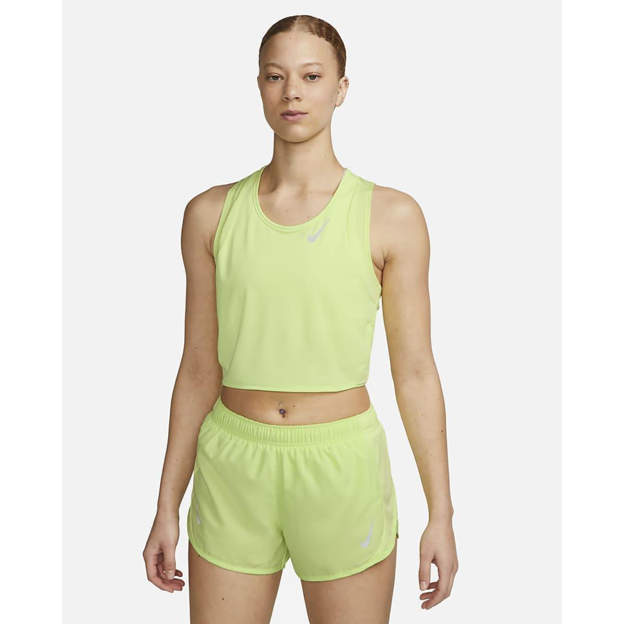 Жіночий Топ для бігу Nike Dri-FIT Race Жовтий M (7dDD5921-736 M) - Robinzon.ua