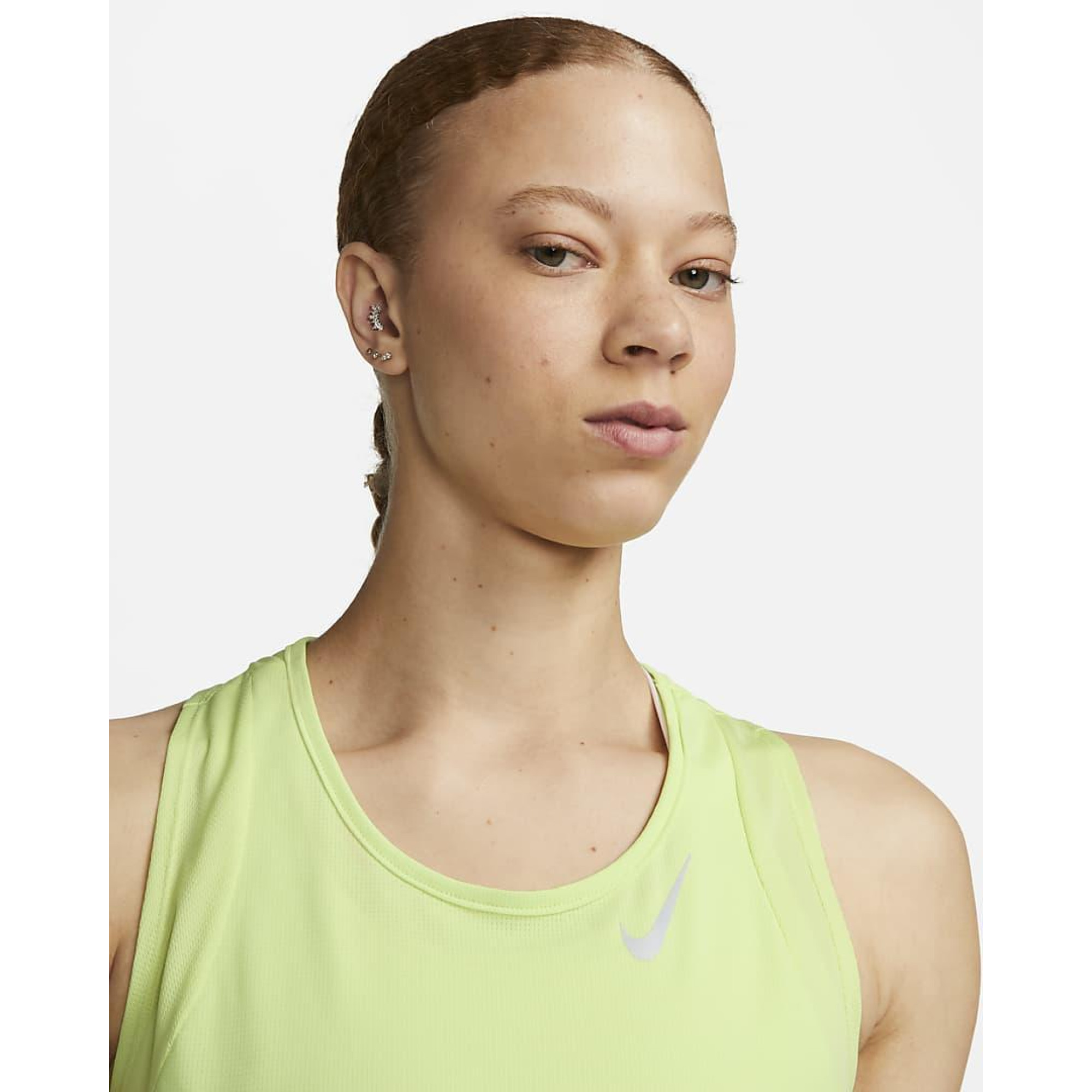 Жіночий Топ для бігу Nike Dri-FIT Race Жовтий M (7dDD5921-736 M) - 2 - Robinzon.ua