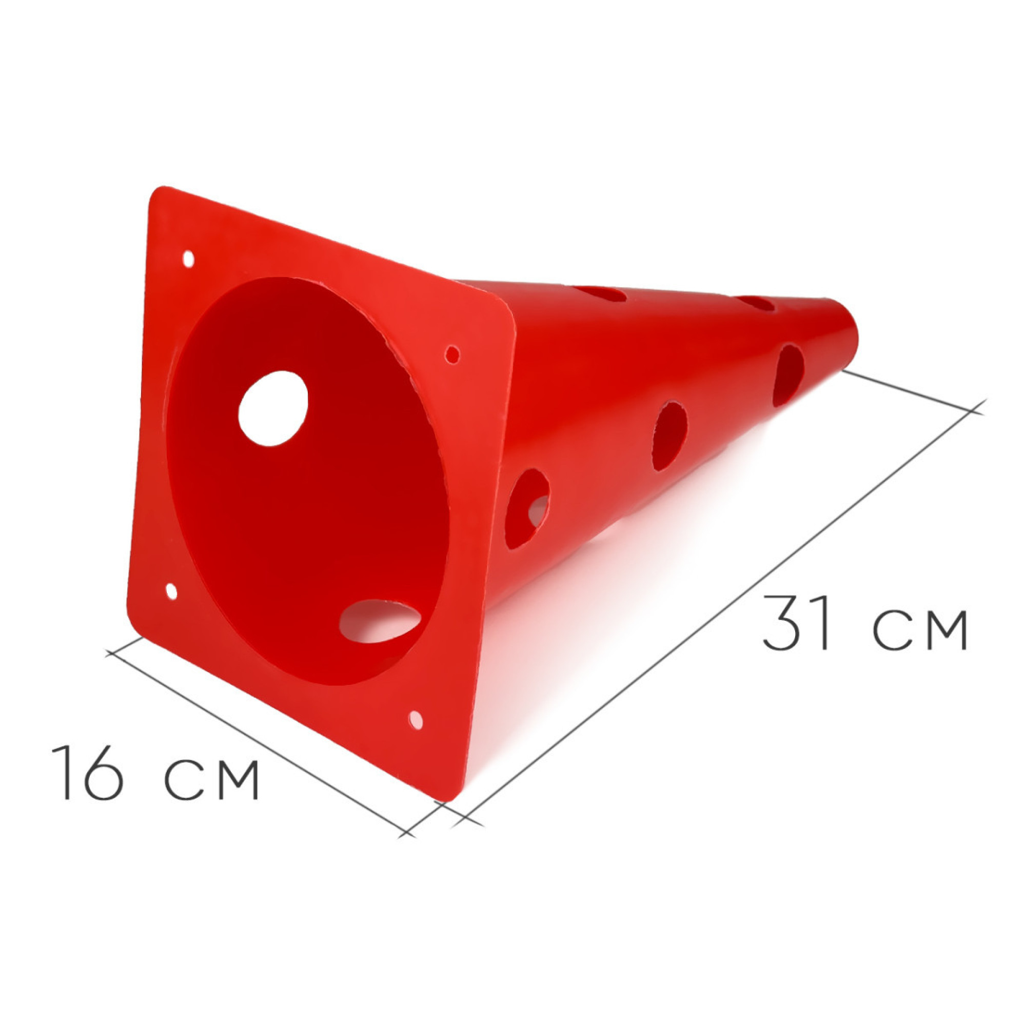 Конус-фішка спортивна EasyFit для тренувань червона 31 см EF-1679-R - 1 - Robinzon.ua