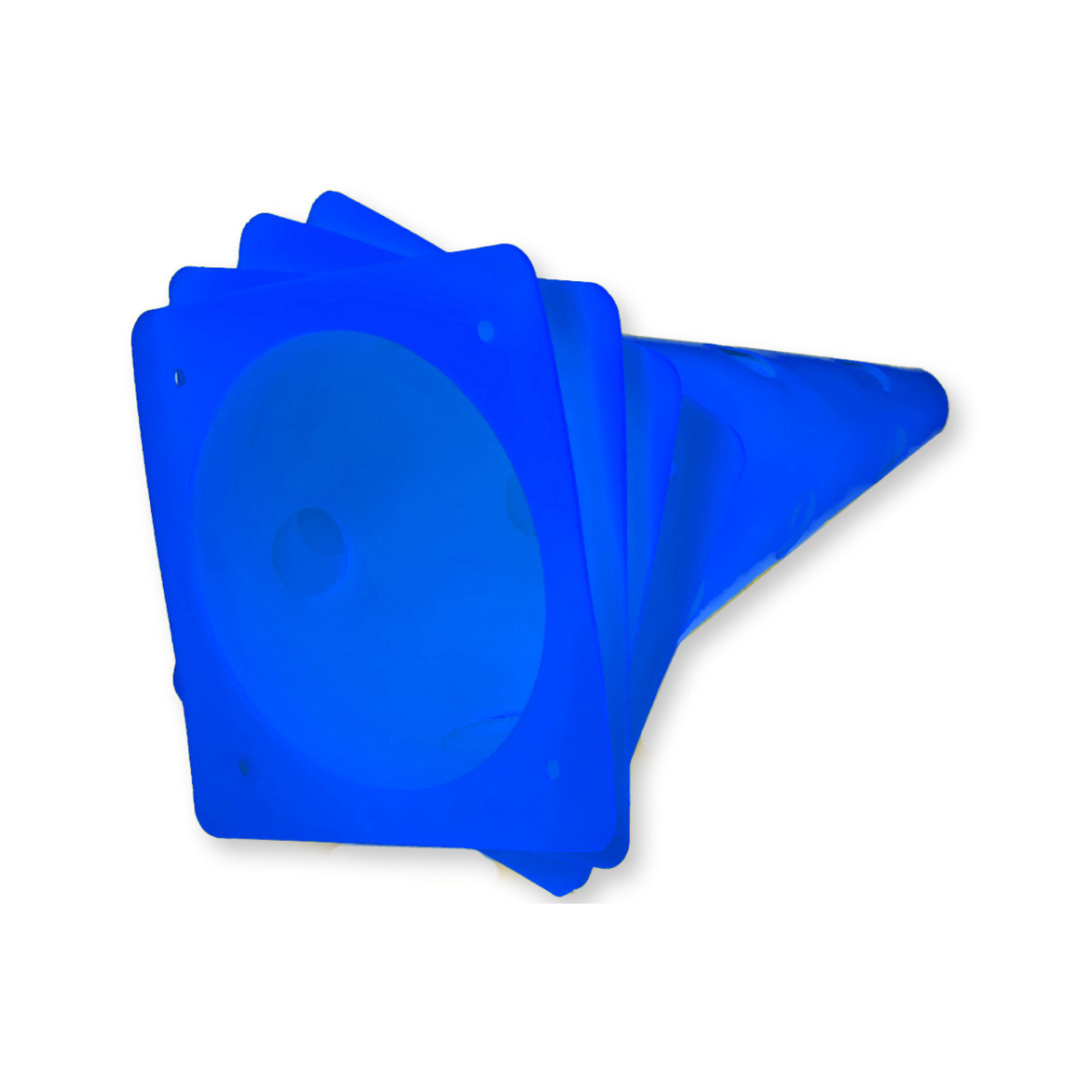 Конуси-фішки спортивні EasyFit 31 см (набір з 4 штук) сині - 4 - Robinzon.ua