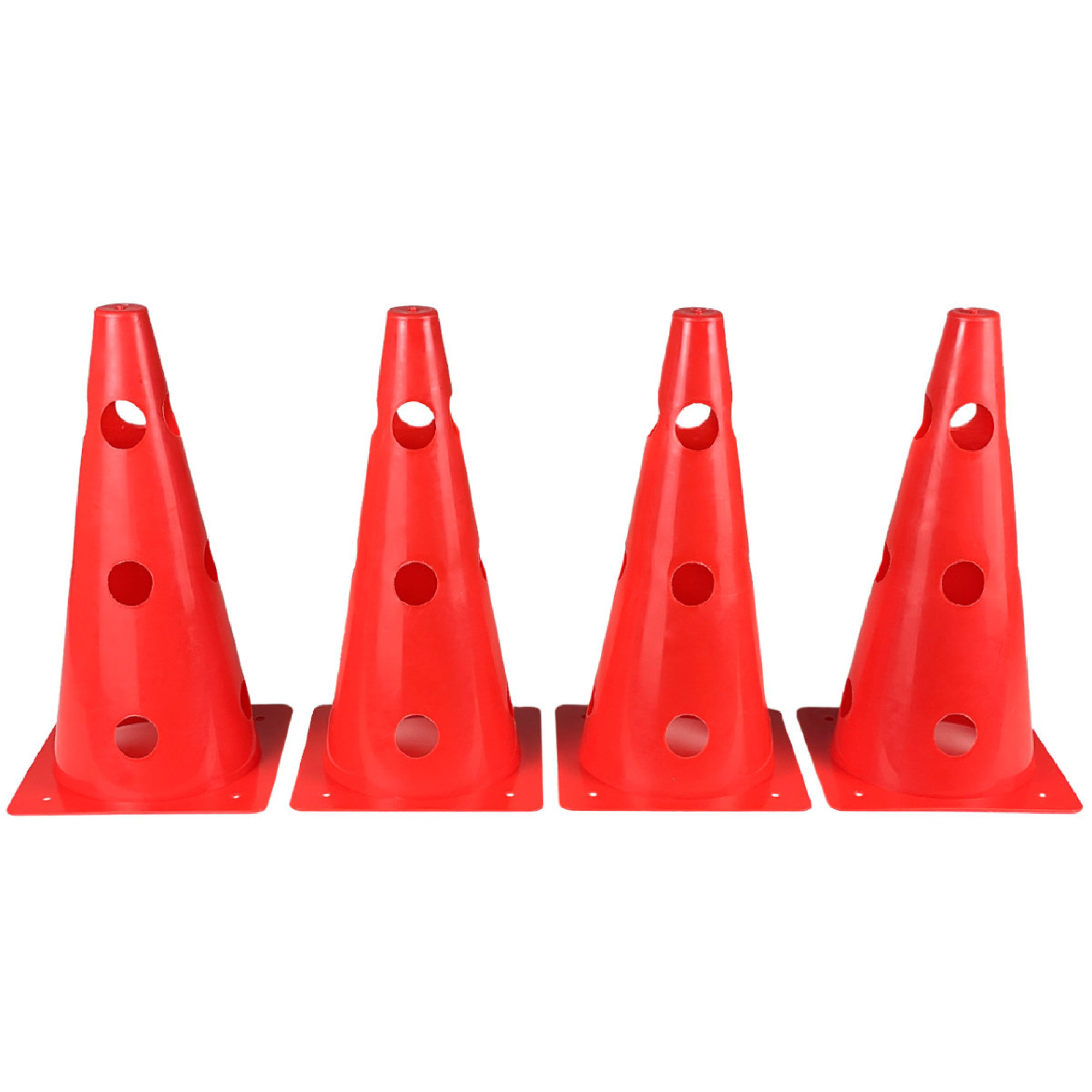 Конуси-фішки спортивні EasyFit 31 см (набір з 4 штук) червоні - Robinzon.ua