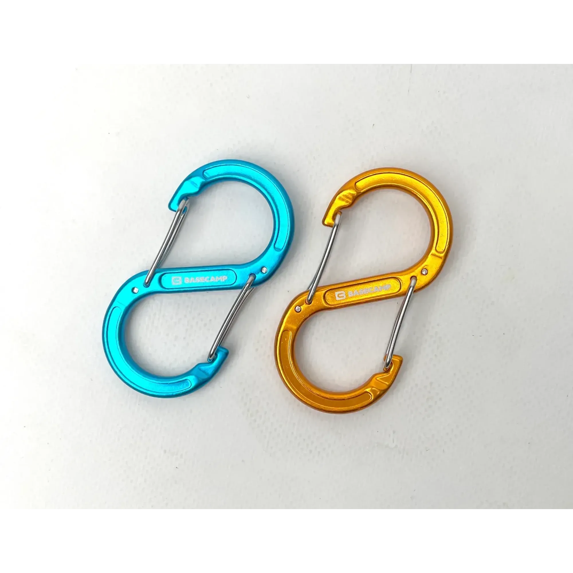 Набір алюмінієвих сервісних карабінів Base Camp Sigma 5 Wire Set, 2 шт, Blue/Orange (BCP 61016) - 2 - Robinzon.ua