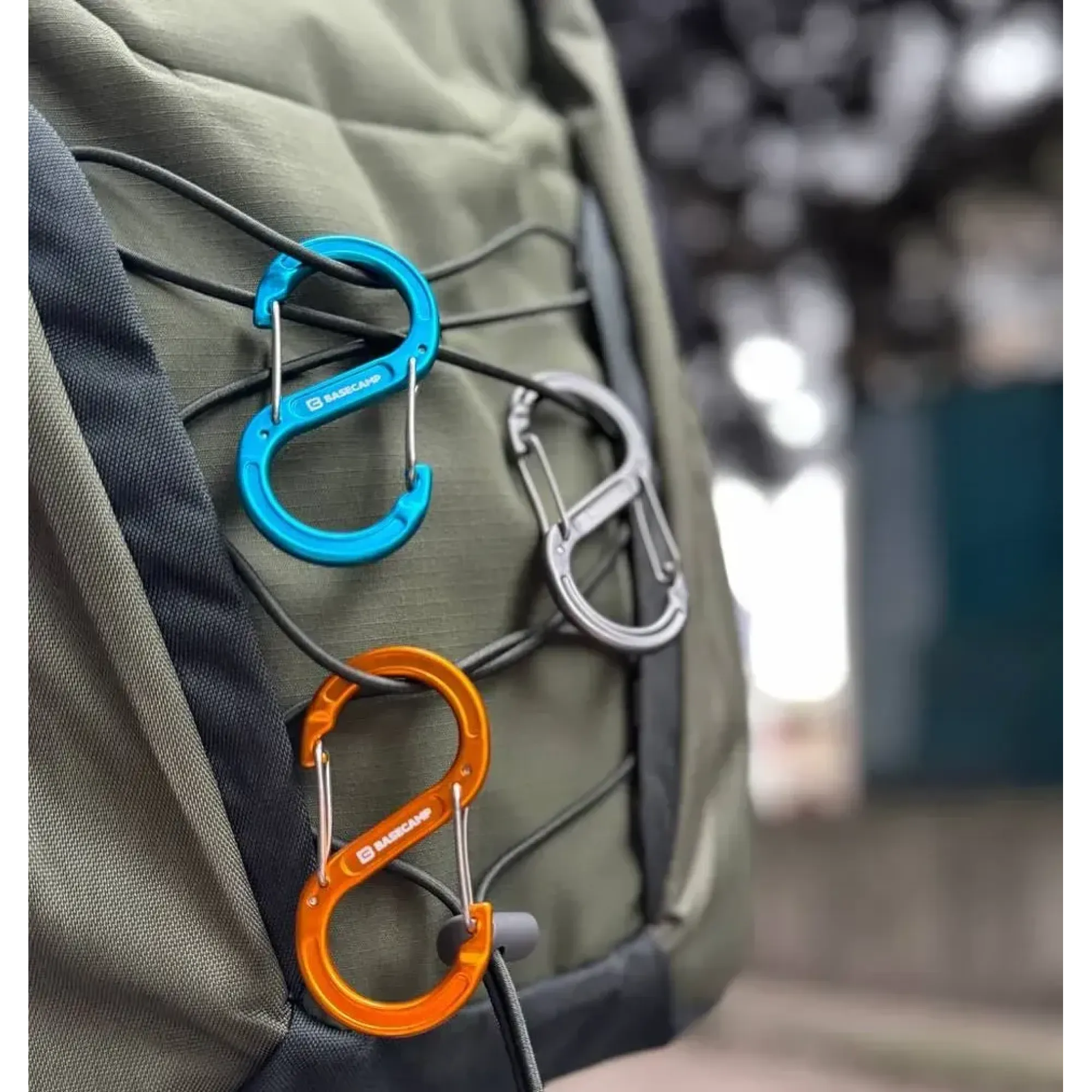 Набір алюмінієвих сервісних карабінів Base Camp Sigma 5 Wire Set, 2 шт, Blue/Orange (BCP 61016) - 3 - Robinzon.ua