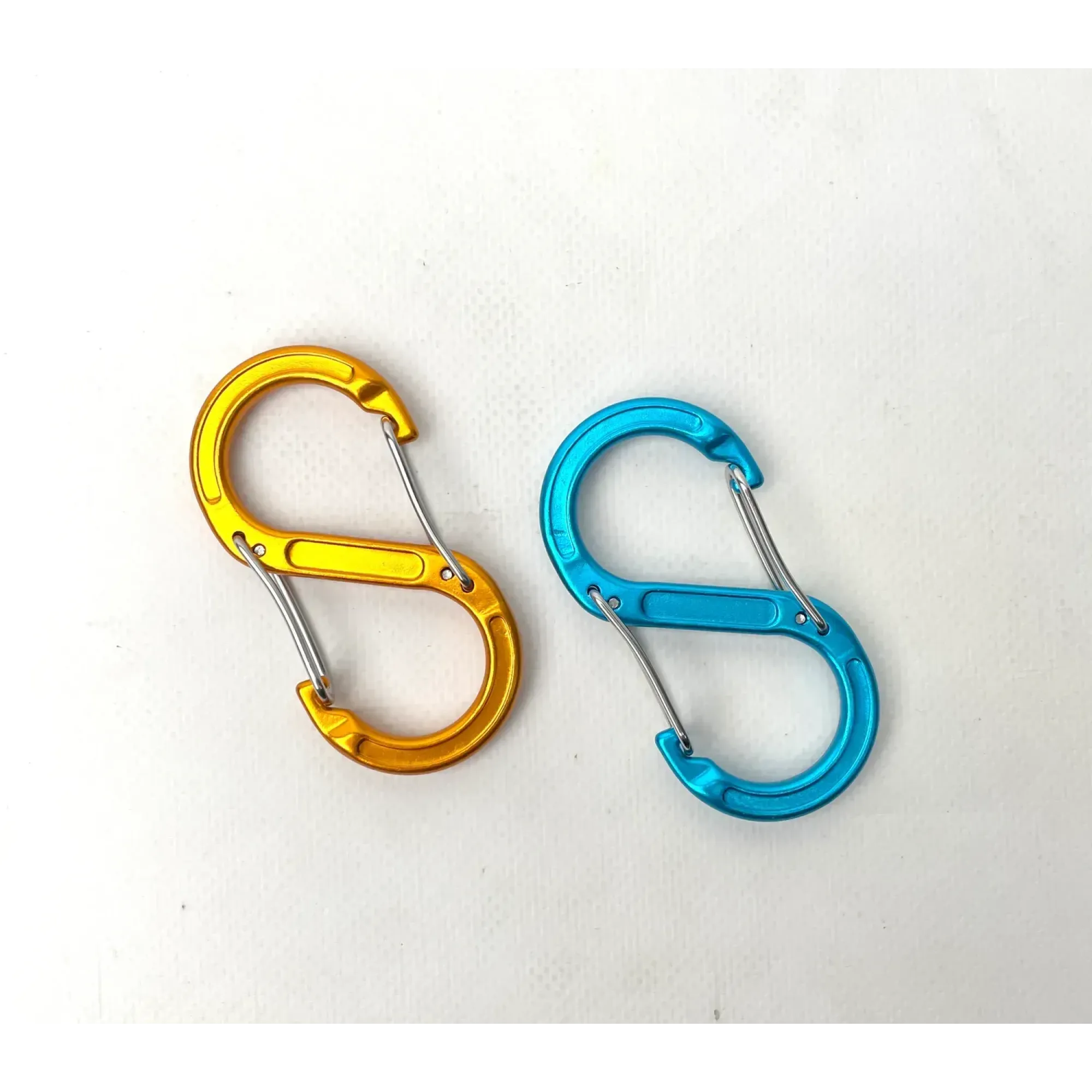 Набір алюмінієвих сервісних карабінів Base Camp Sigma 5 Wire Set, 2 шт, Blue/Orange (BCP 61016) - 1 - Robinzon.ua